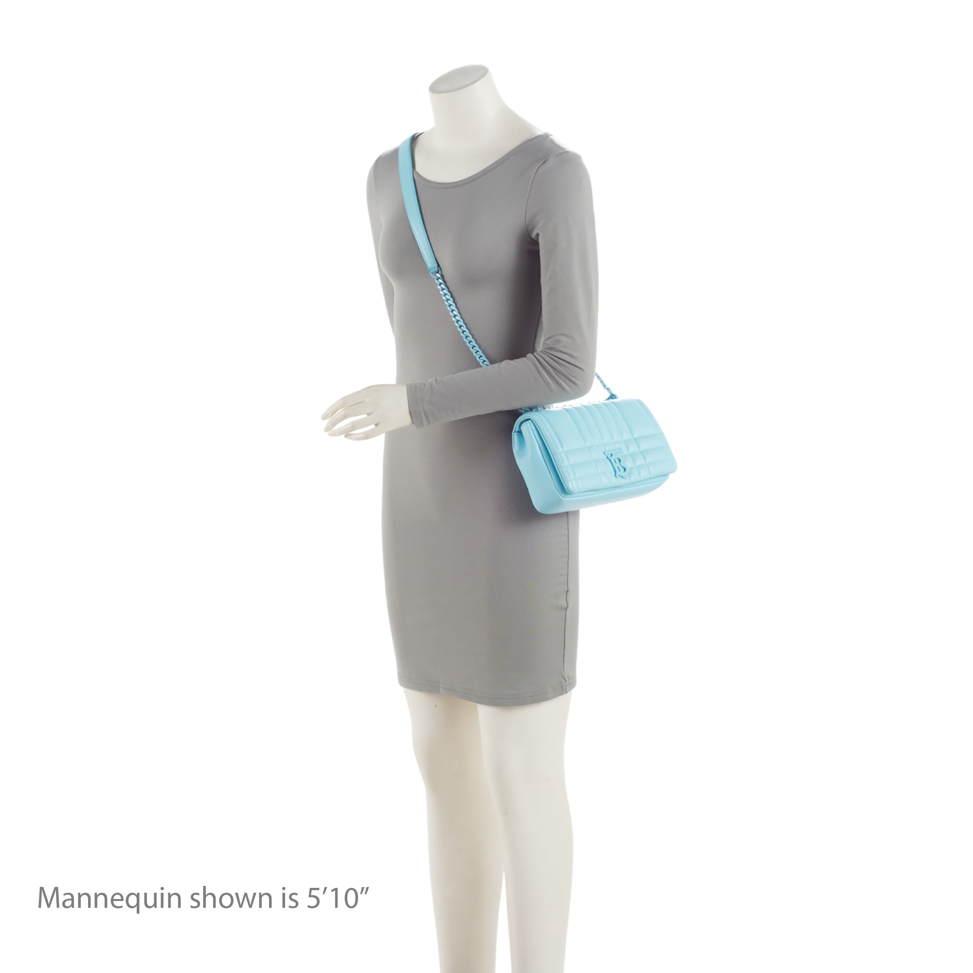 Burberry Quilted Lambskin TB Lola Chain Small Crossbody (SHF-3UeWo9)