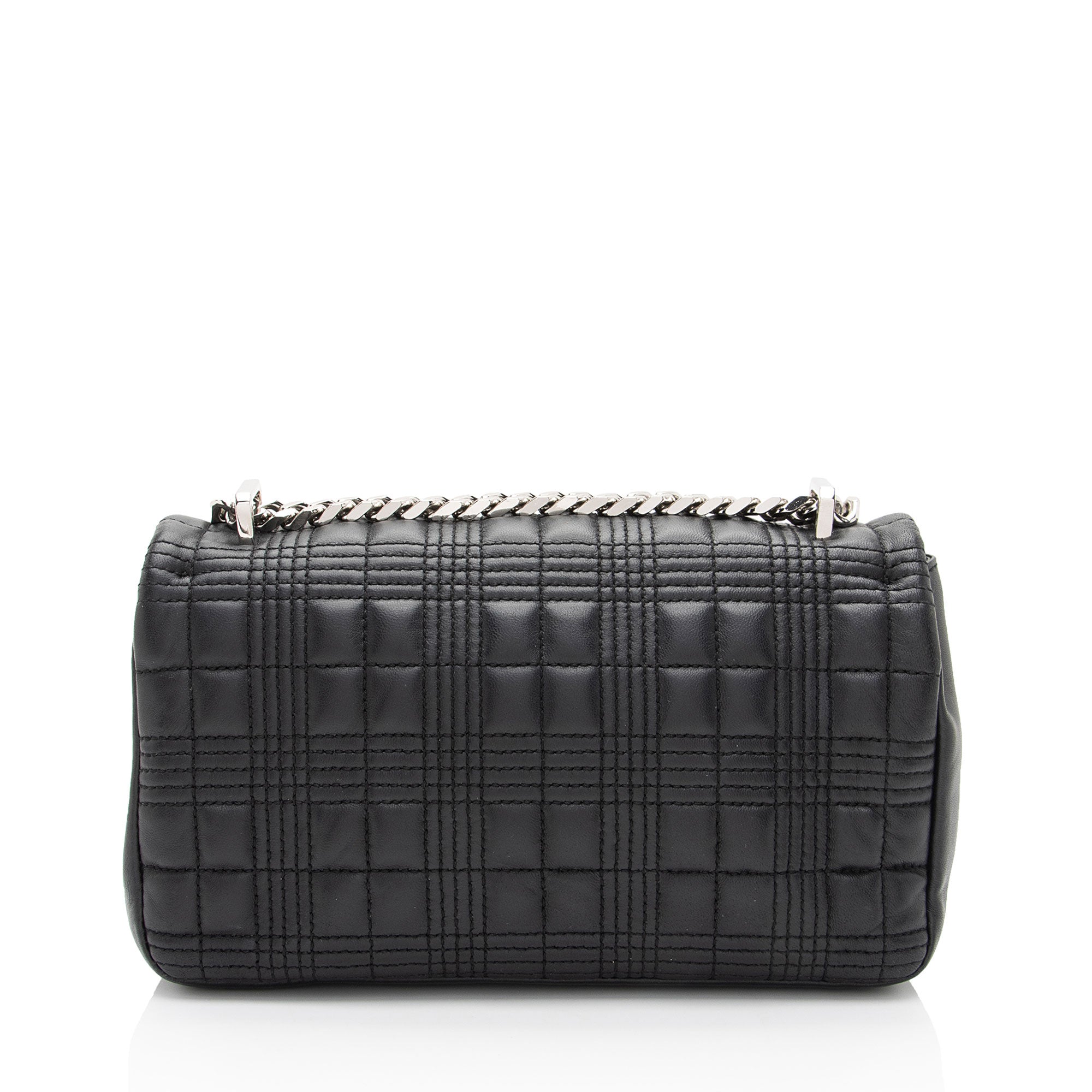 Burberry Quilted Lambskin TB Lola Chain Small Crossbody (SHF-MTysID)