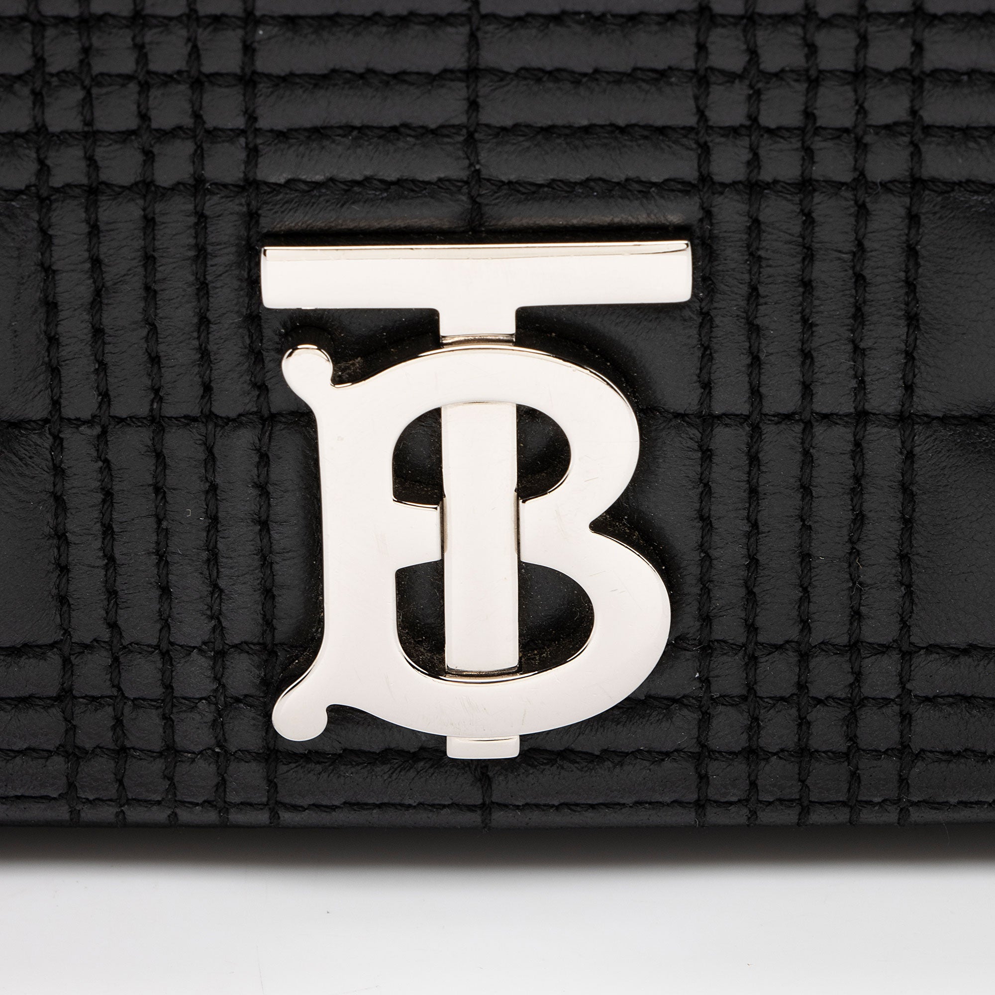 Burberry Quilted Lambskin TB Lola Chain Small Crossbody (SHF-MTysID)
