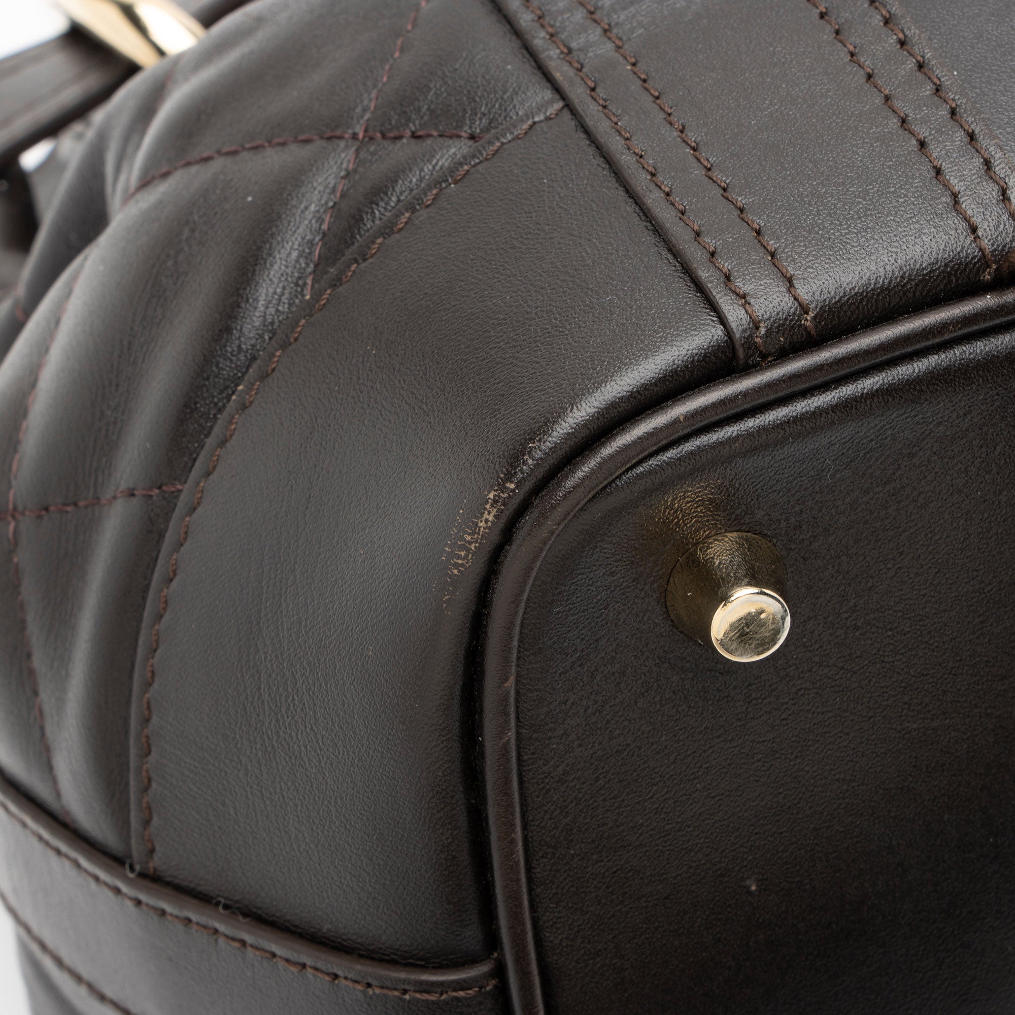 Burberry Quilted Leather Beaton Baby Satchel