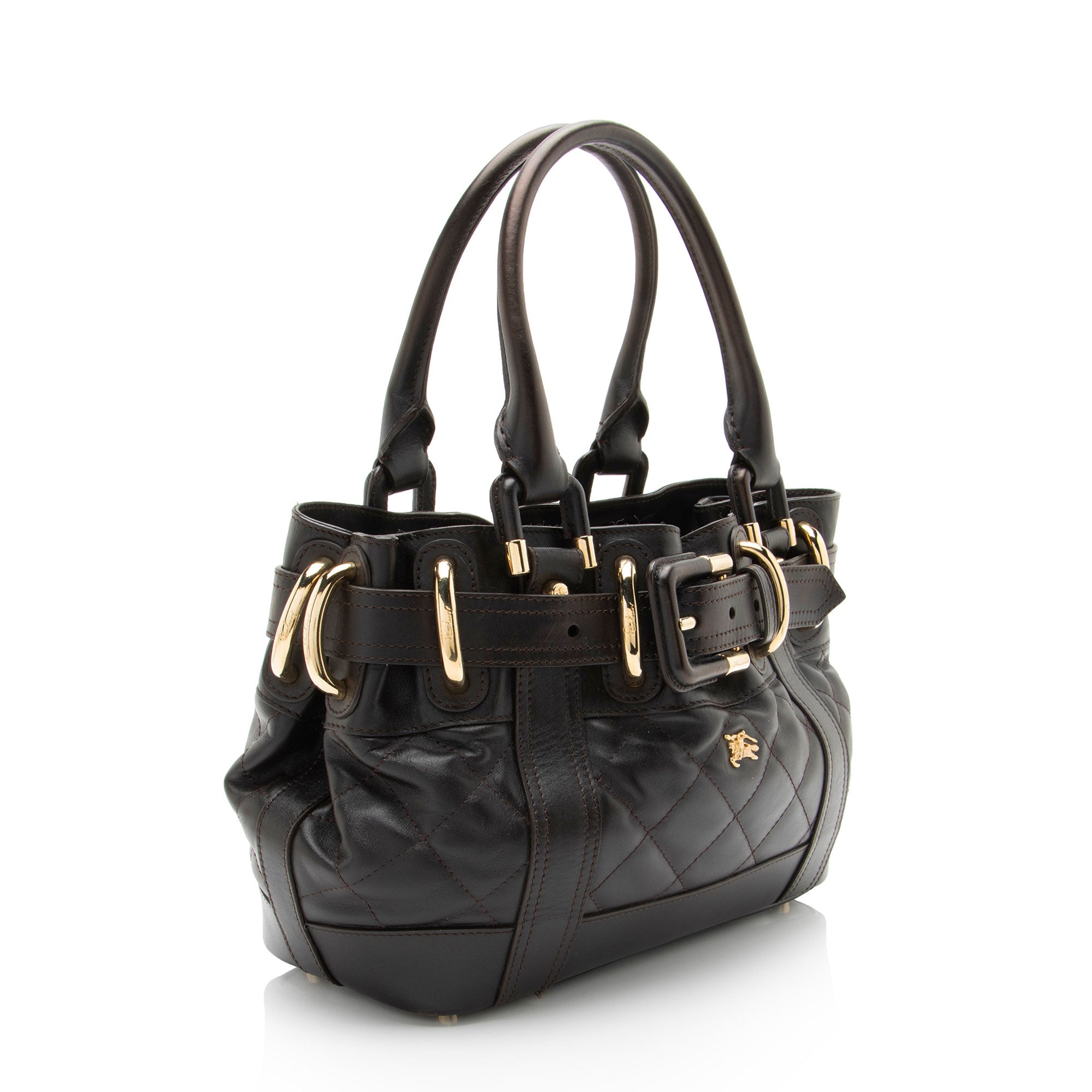 Burberry Quilted Leather Beaton Baby Satchel