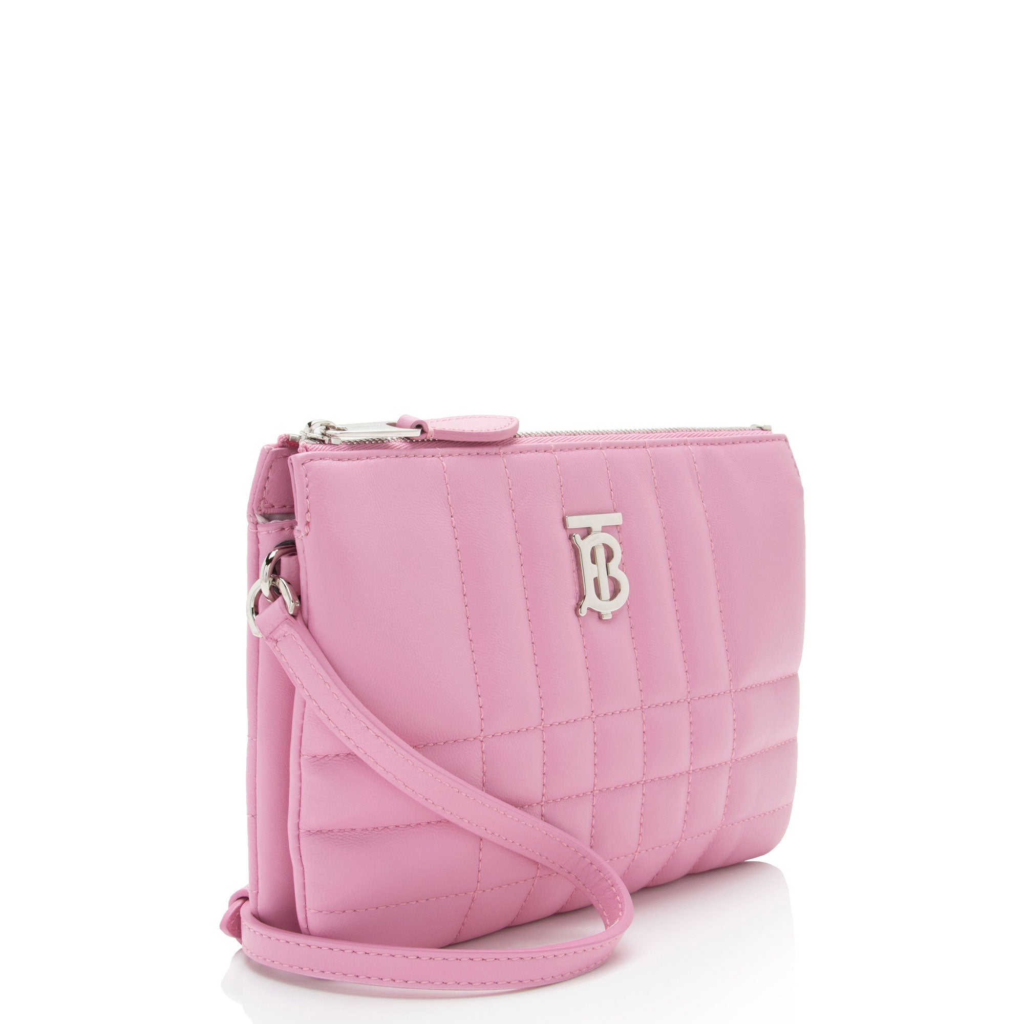 Burberry Quilted Leather TB Lola Twin Pouch