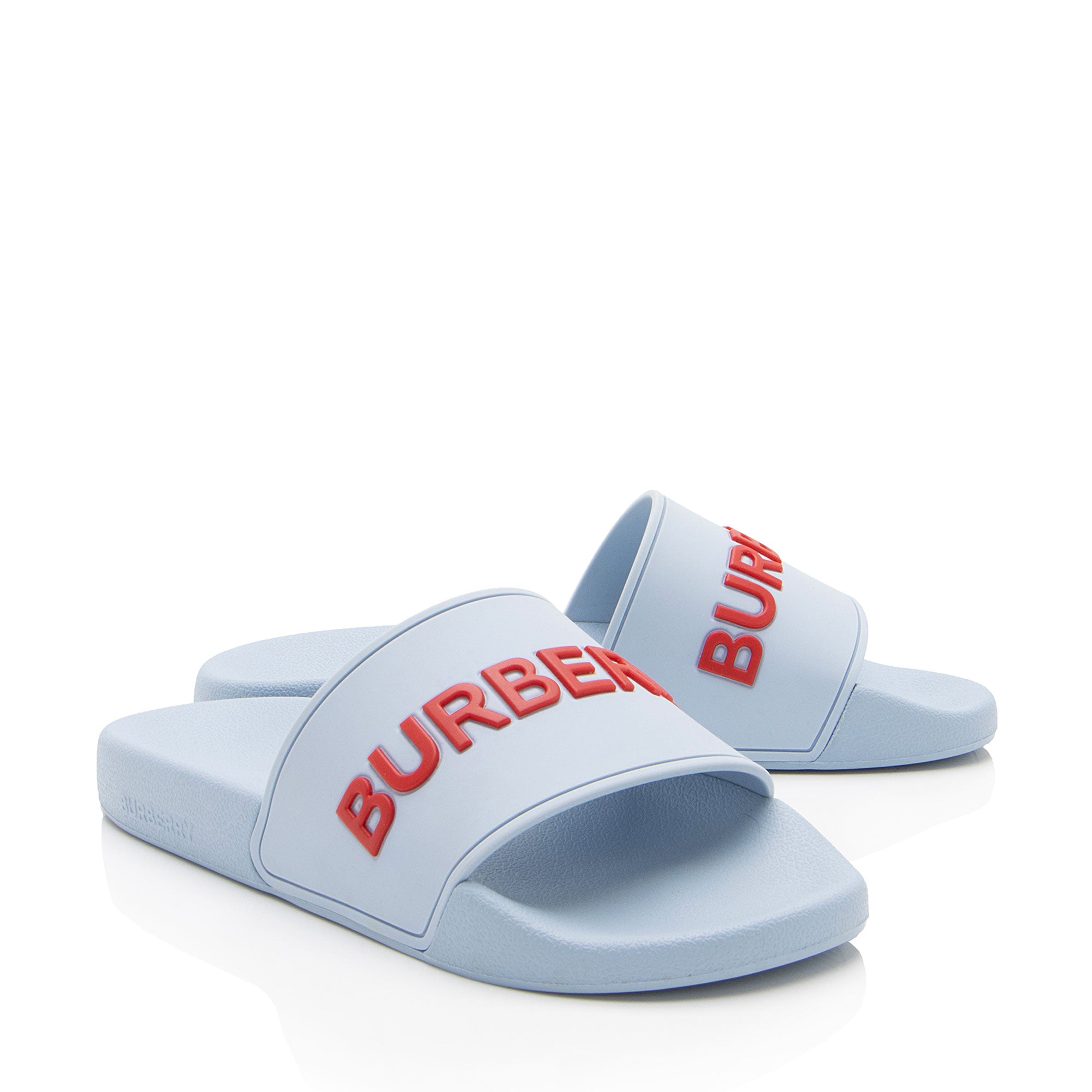 Burberry Rubber Furley Slides - Size 8 / 38