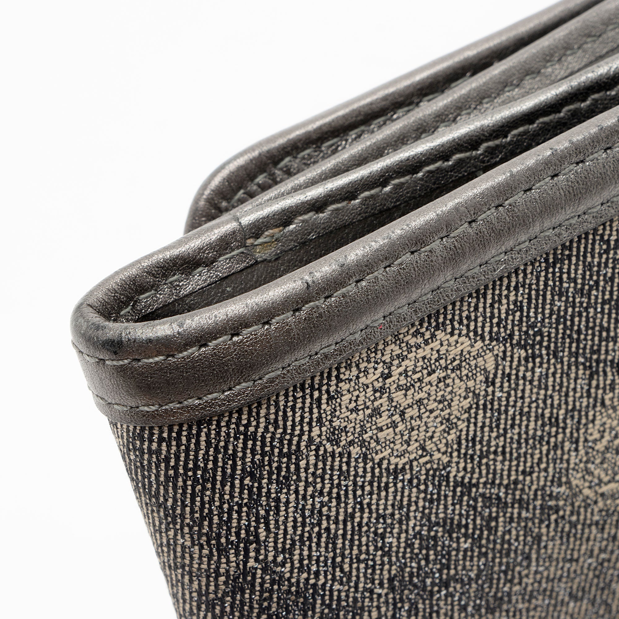 Burberry Shimmer Check Compact Wallet