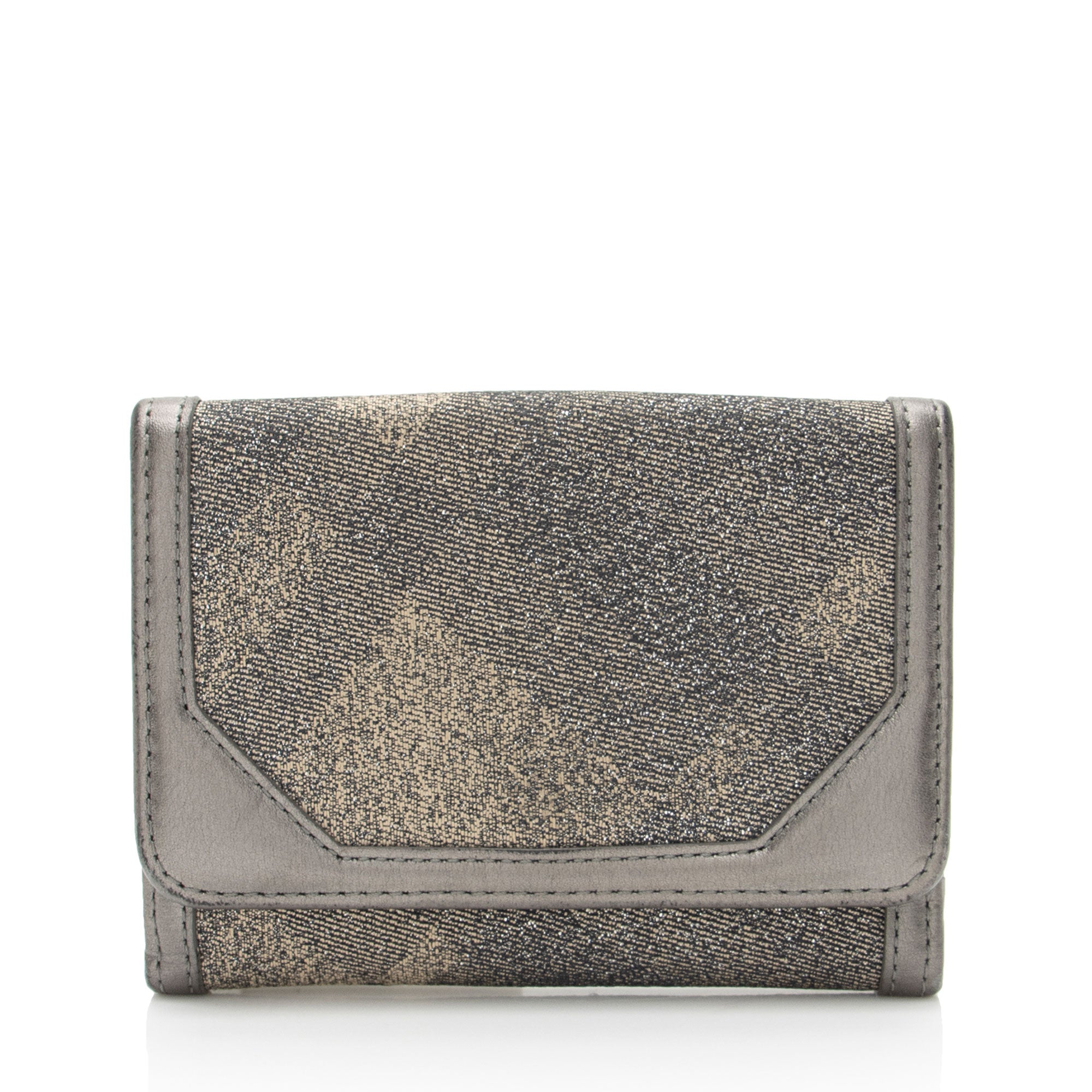 Burberry Shimmer Check Compact Wallet