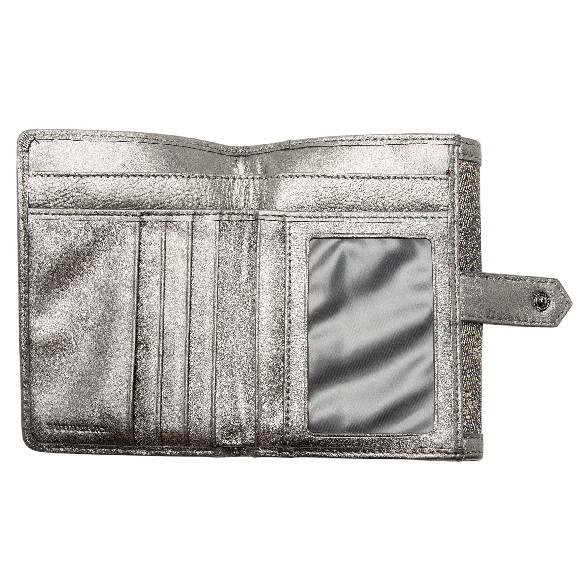 Burberry Shimmer Check Compact Wallet