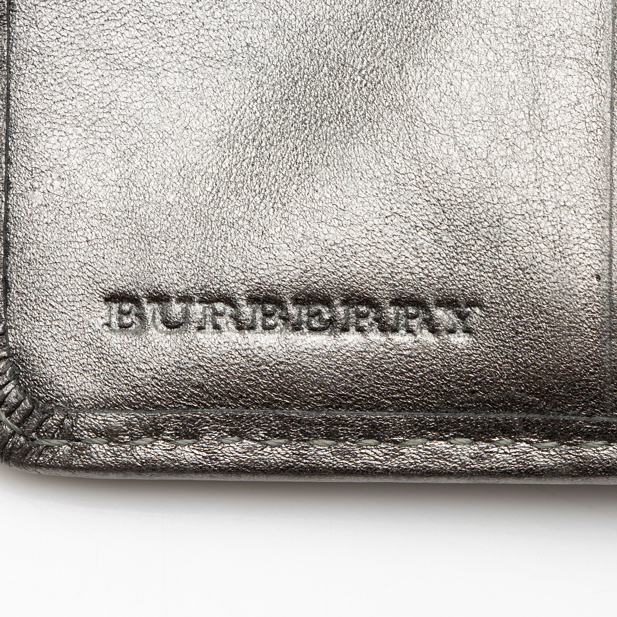 Burberry Shimmer Check Compact Wallet