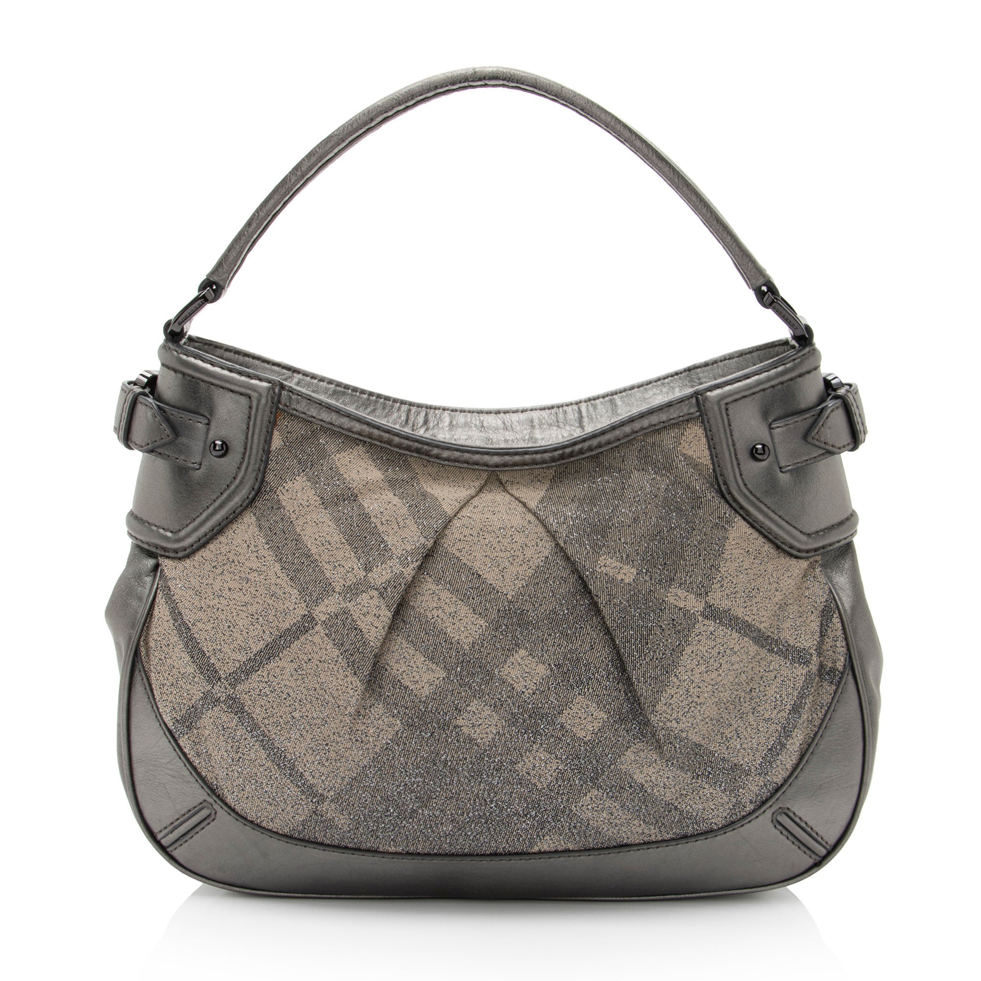 Burberry Shimmer Check Fairby Hobo