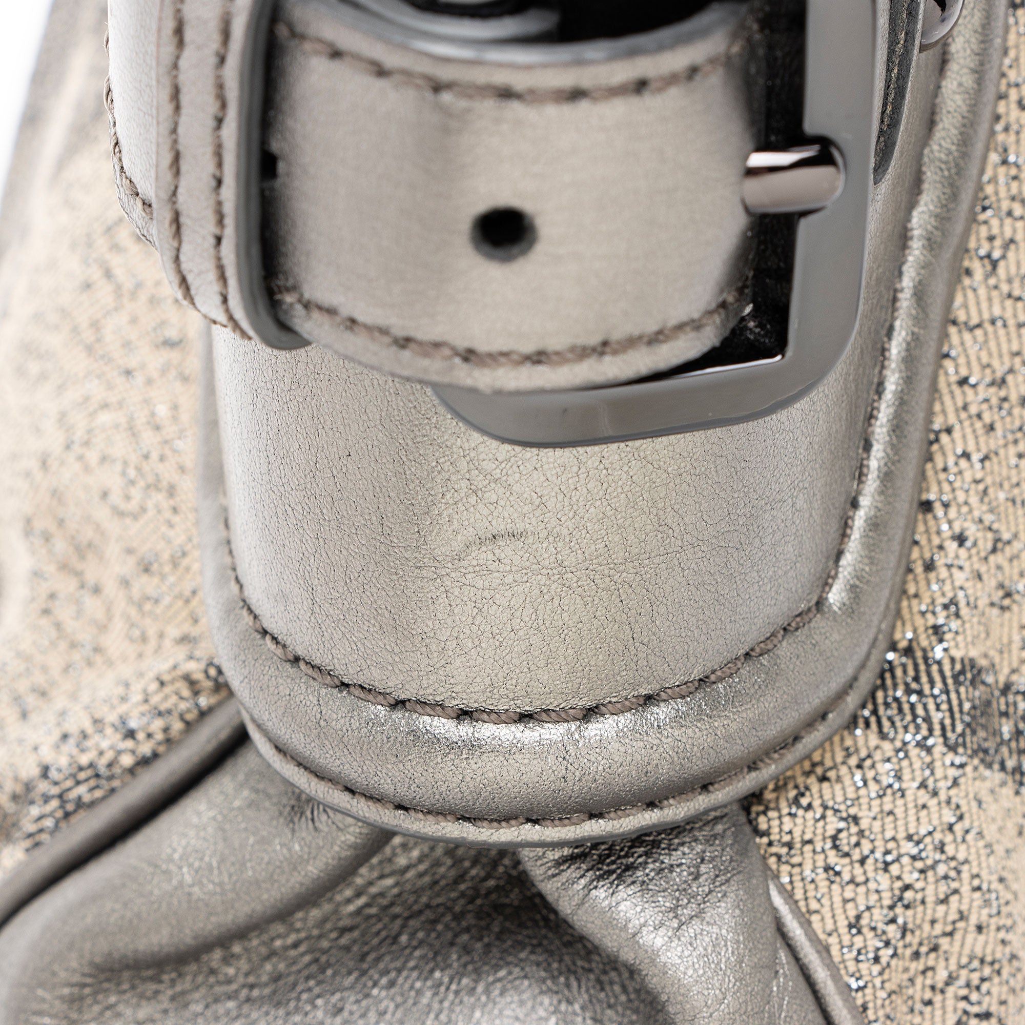 Burberry Shimmer Check Fairby Hobo