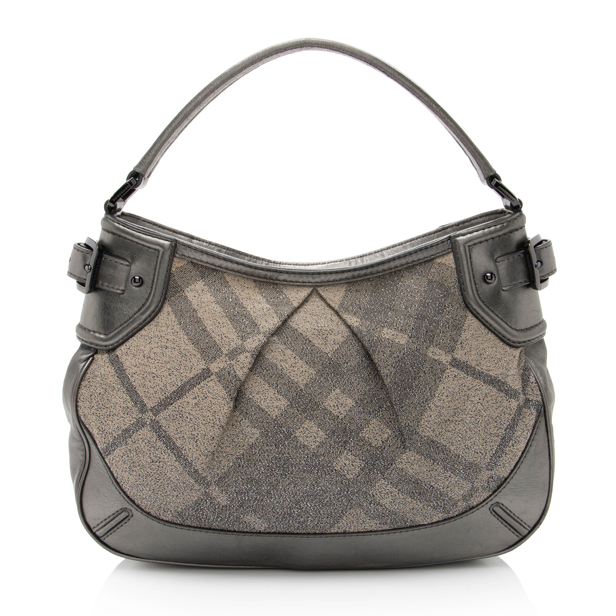 Burberry Shimmer Check Fairby Hobo