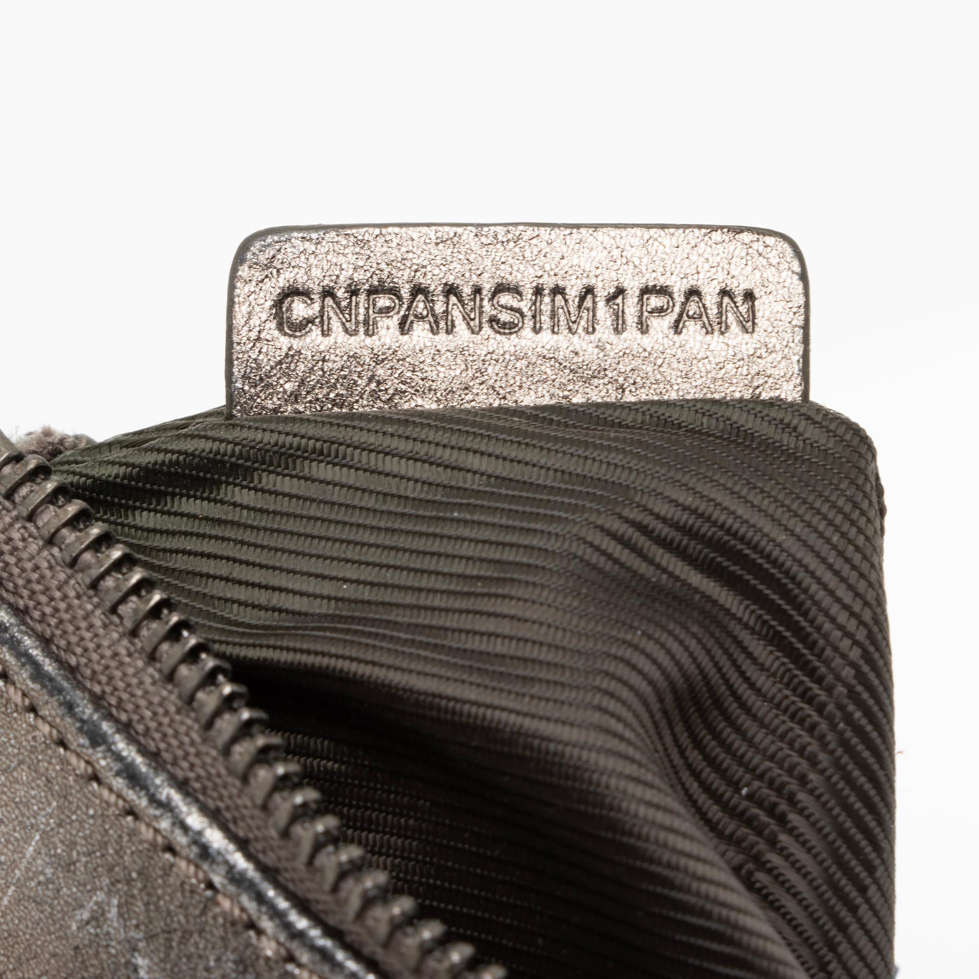 Burberry Shimmer Check Metallic Leather Prorsum Wristlet (SHF-23925)