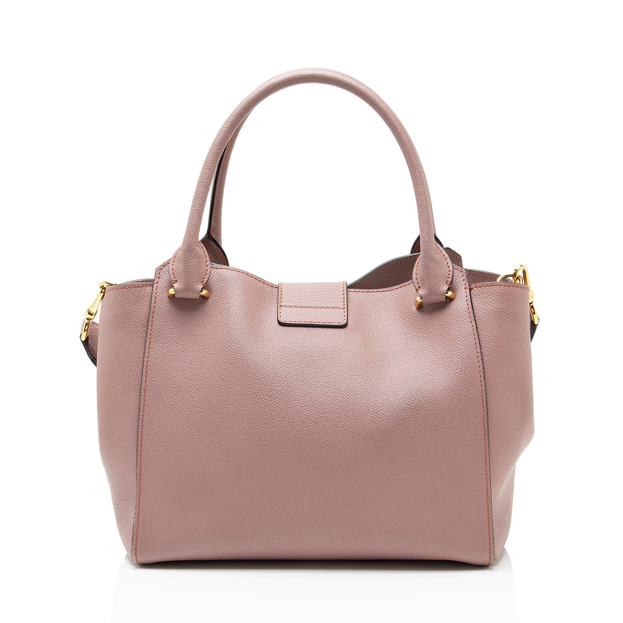 Burberry Soft Grain Calfskin Buckle Medium Tote