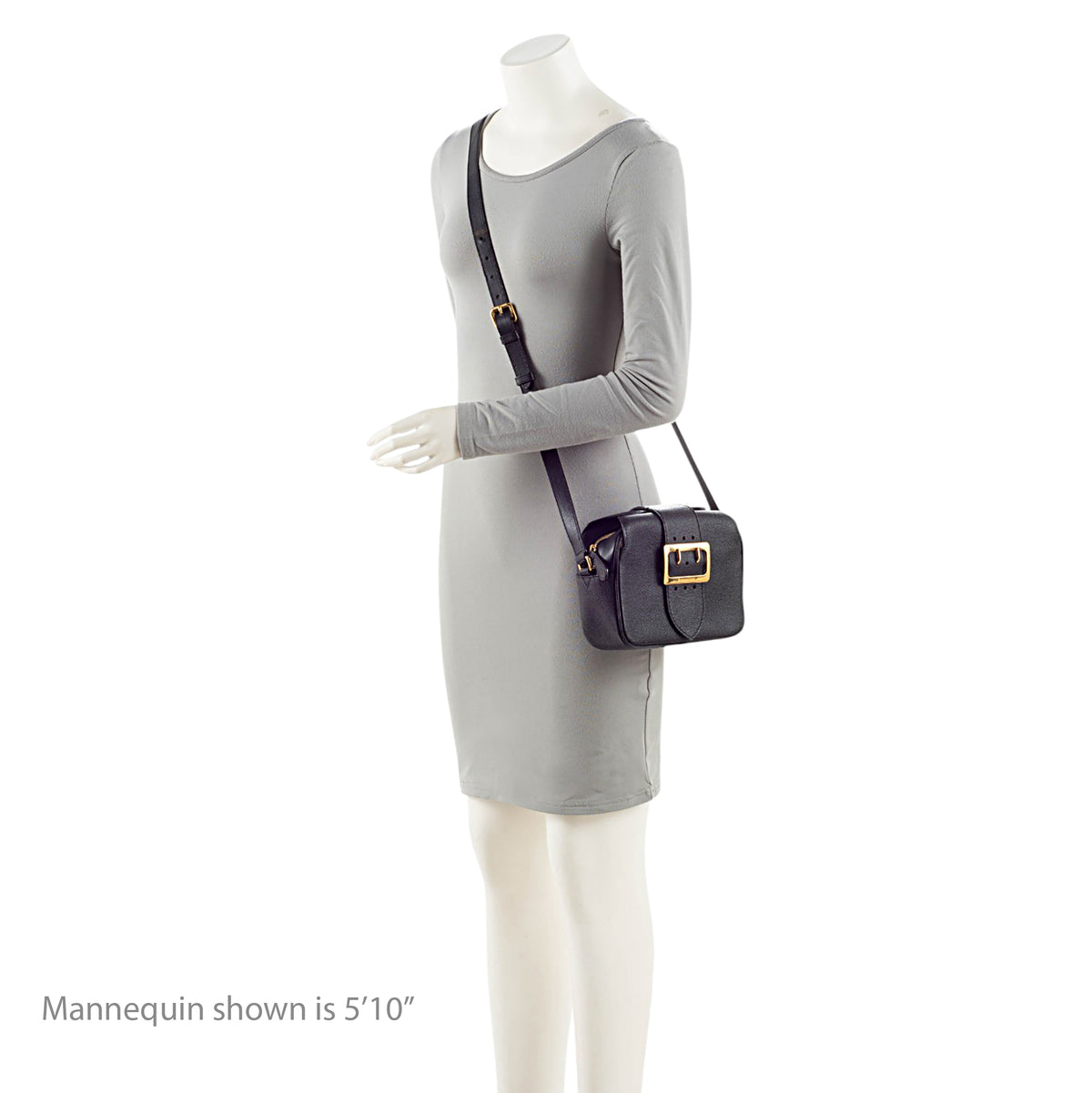 Burberry Soft Grain Calfskin Buckle Small Crossbody