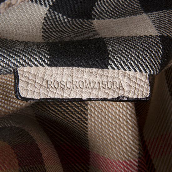 Burberry Soft Grain Leather Peony Rose Small Buckle Tote (SHF-11503)