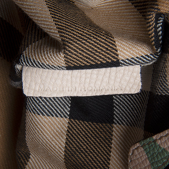 Burberry Soft Grain Leather Peony Rose Small Buckle Tote (SHF-11503)