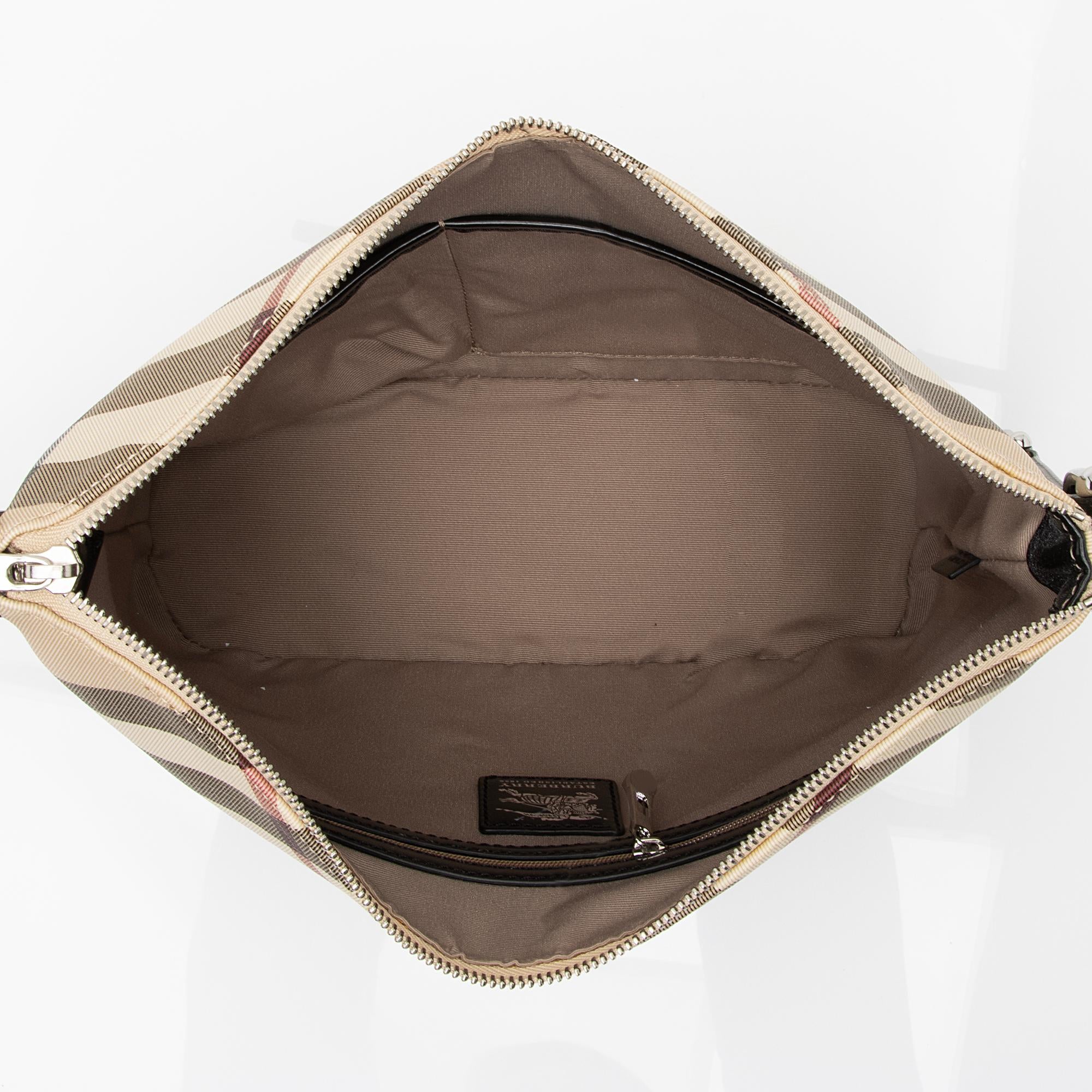 Burberry Super Nova Check Hobo (SHF-23856)