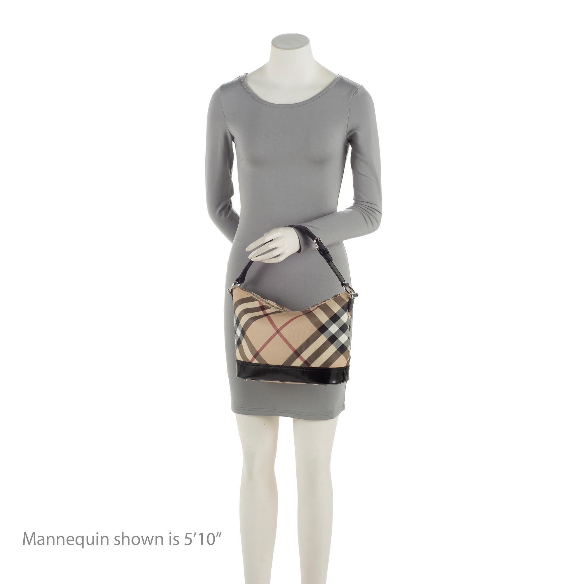 Burberry Super Nova Check Hobo (SHF-23856)