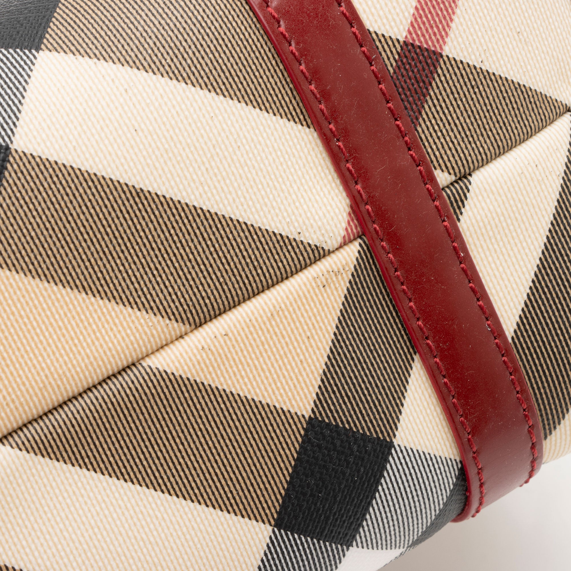 Burberry Super Nova Check Mini Boston Bag