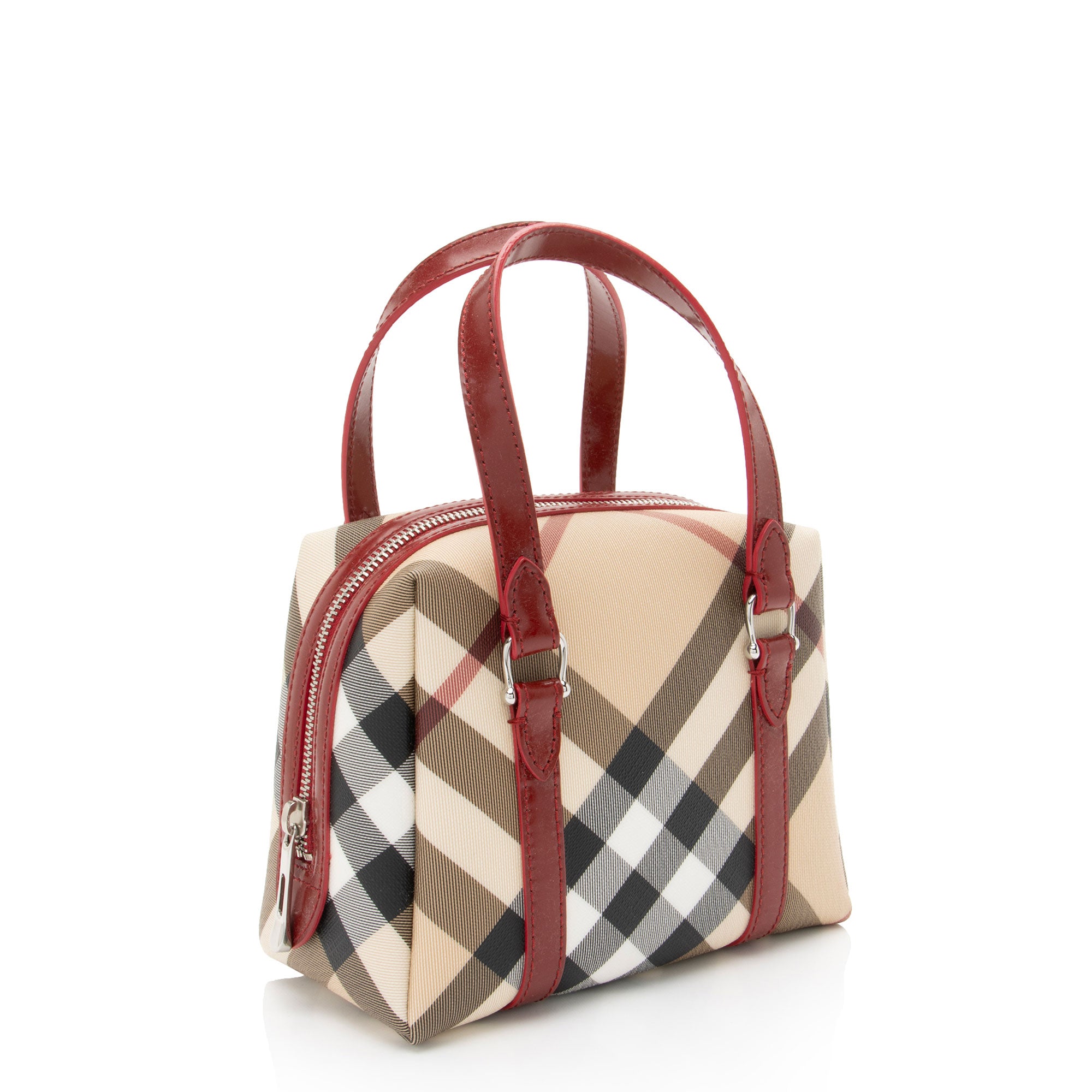 Burberry Super Nova Check Mini Boston Bag
