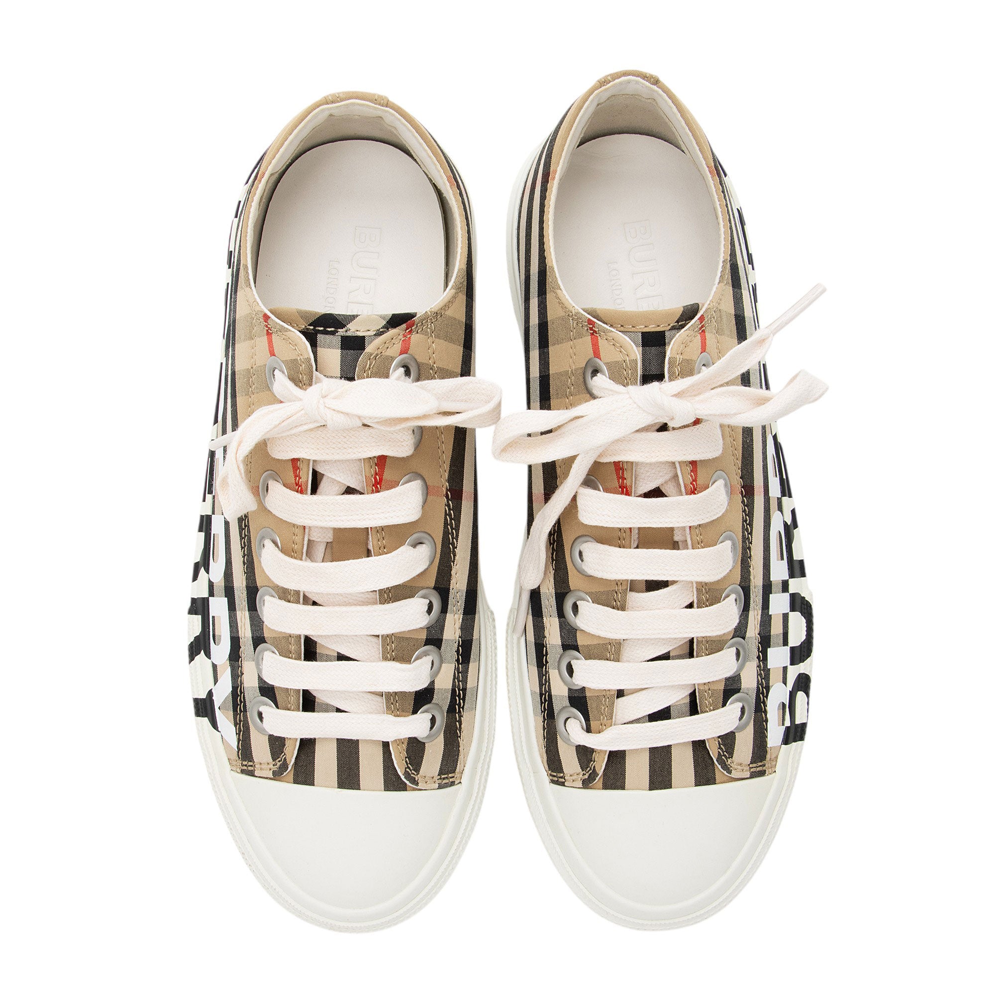 Burberry Vintage Check Larkhall Sneakers - Size 8 / 38 (SHF-N17ew6)