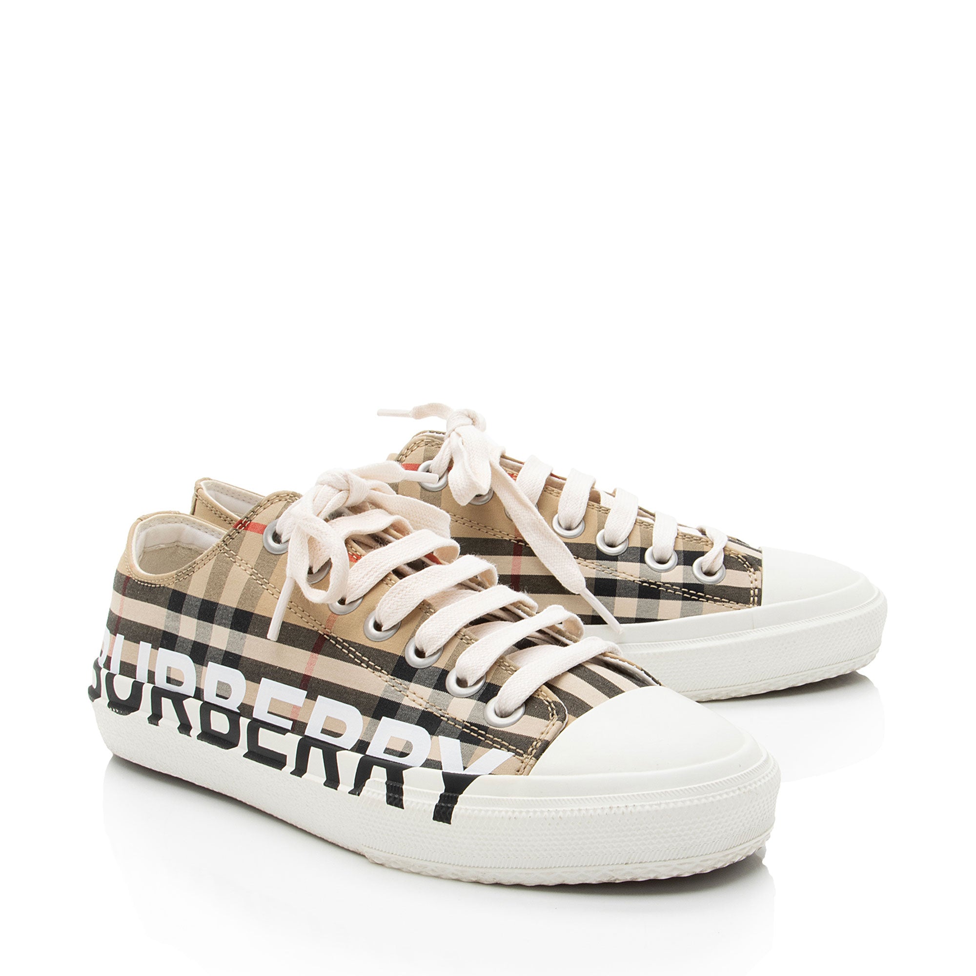 Burberry Vintage Check Larkhall Sneakers - Size 8 / 38 (SHF-N17ew6)