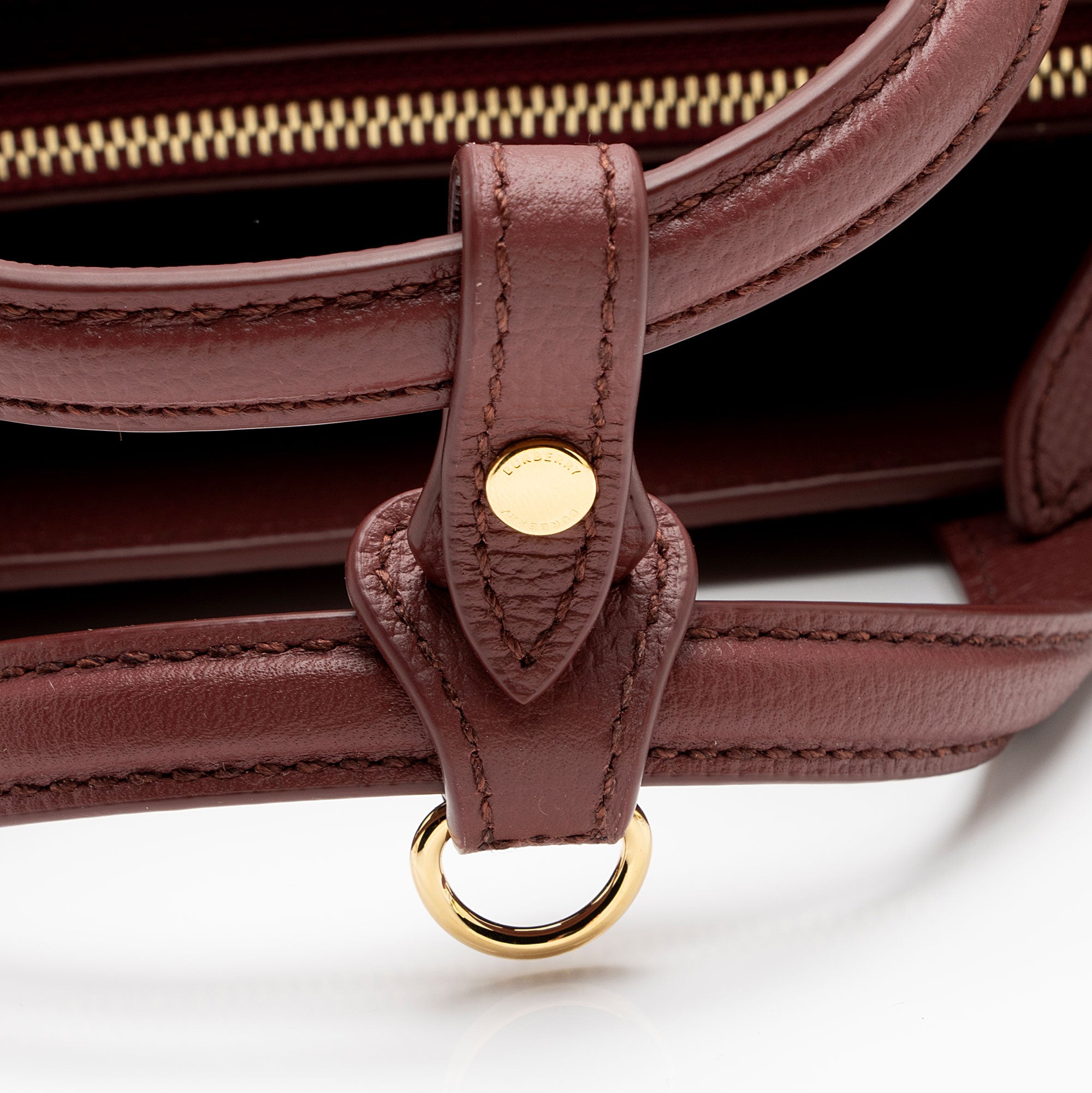 Burberry Vintage Check Leather Banner Medium Tote (SHF-DwlsdU)