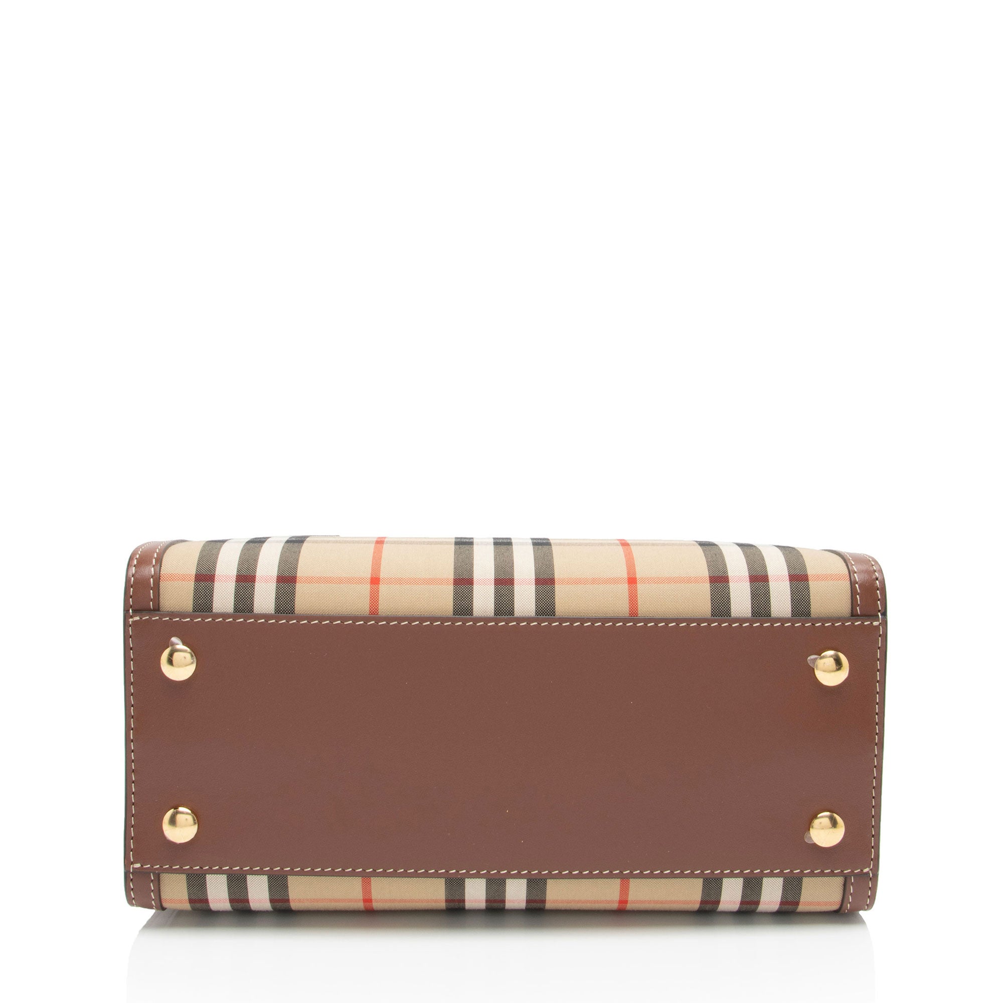 Burberry Vintage Check Title Mini Tote (SHF-qS6HD3)