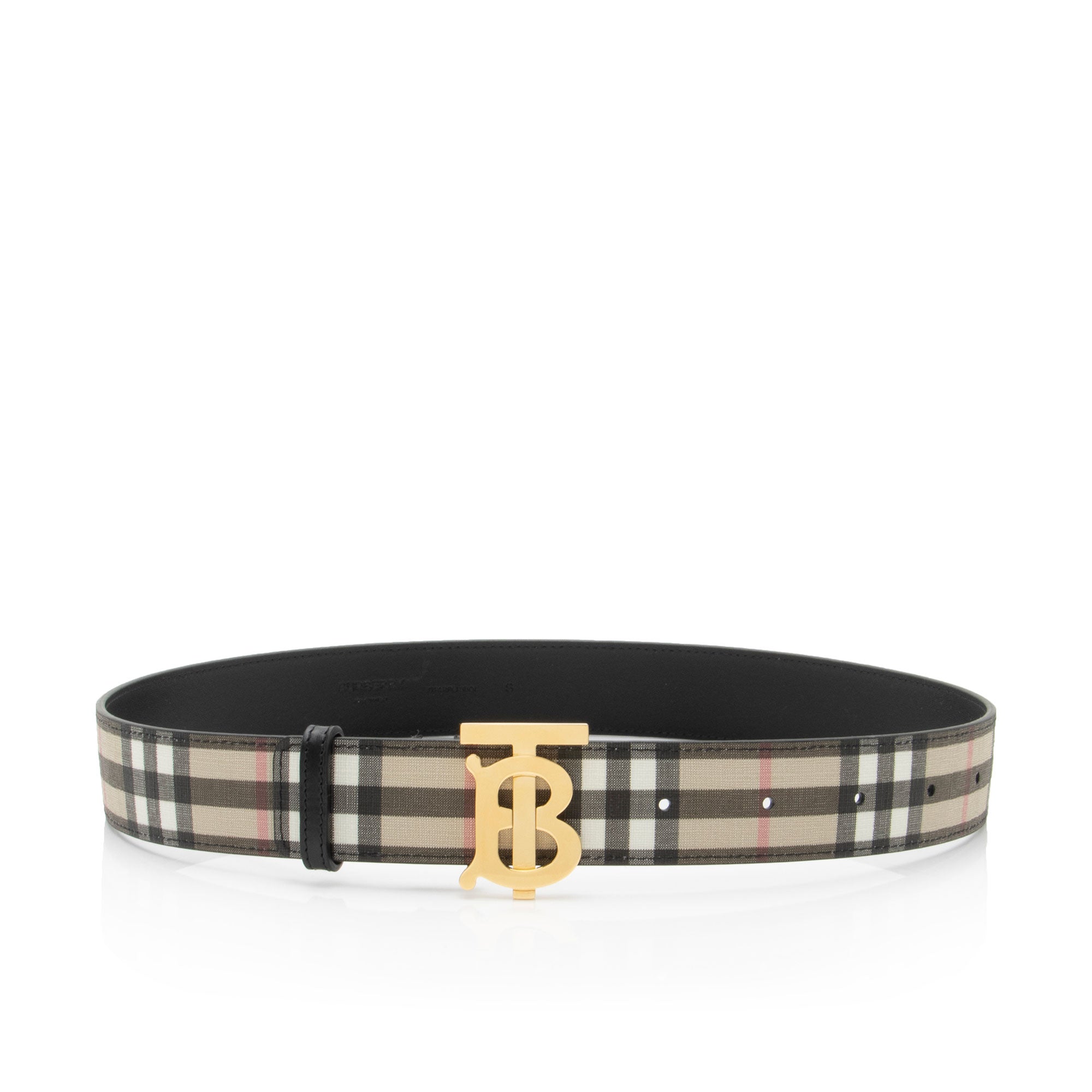 Burberry Vintage Check TB Belt - Size 26 / 66 (SHF-LeKWUf)