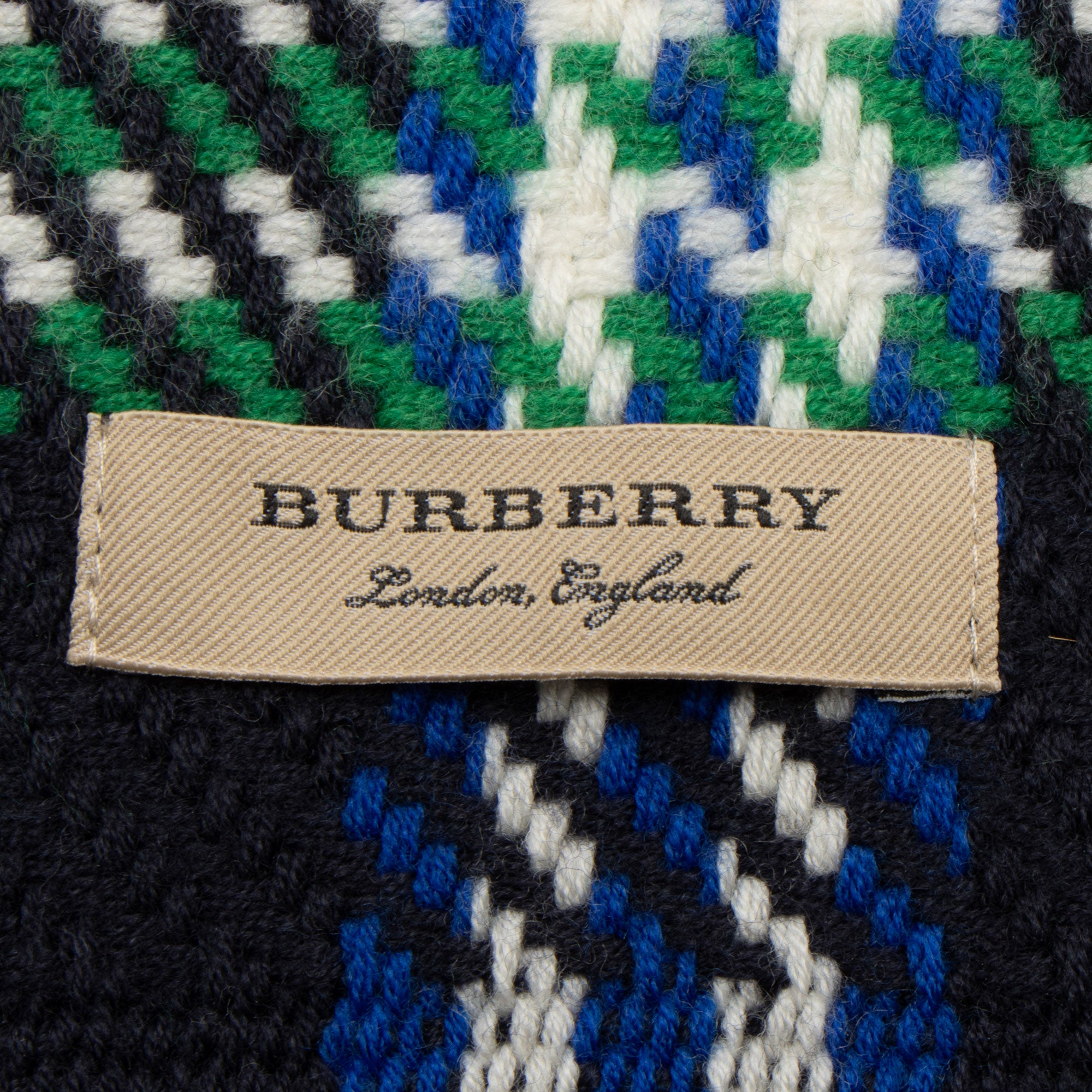Burberry Wool Check Scarf