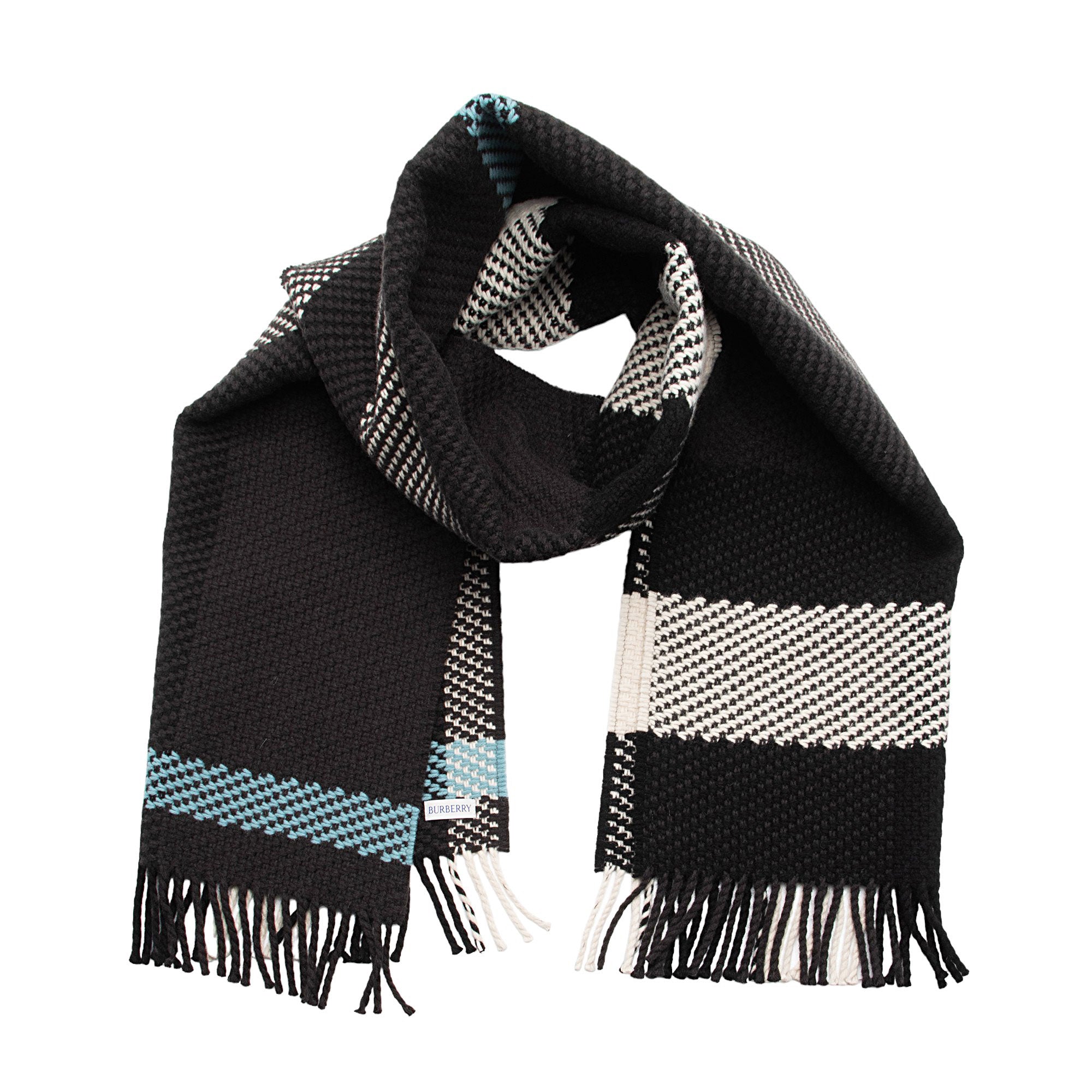 Burberry Wool Jumbo Check Oversize Scarf (SHF-3Iy1k0)