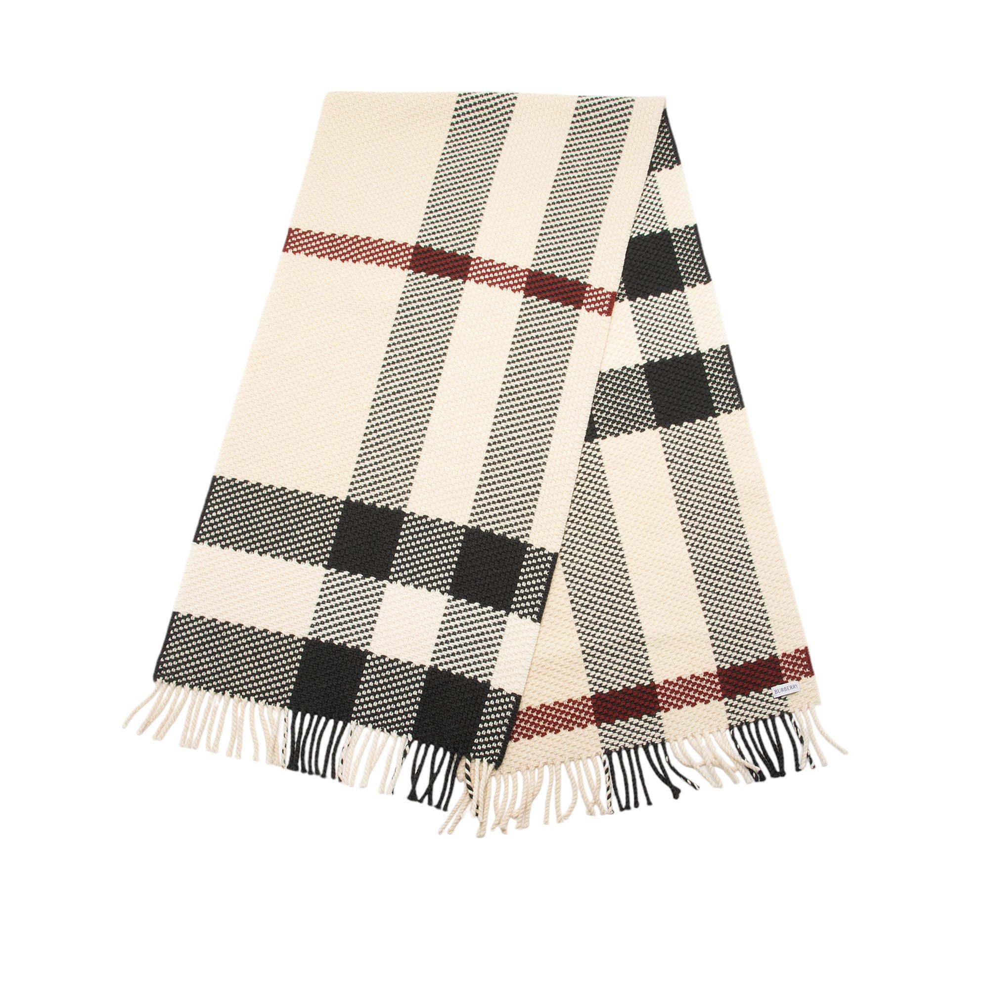 Burberry Wool Jumbo Check Oversize Scarf (SHF-iP9gnU)
