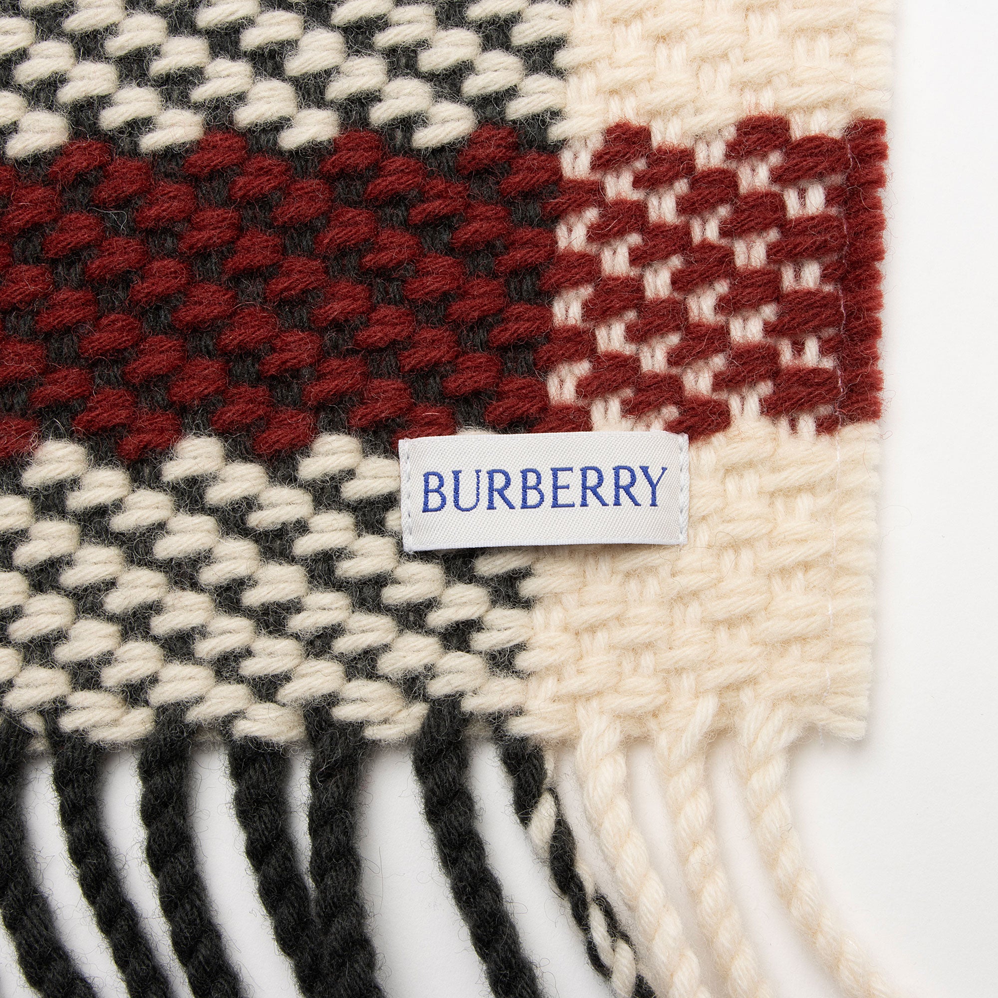 Burberry Wool Jumbo Check Oversize Scarf (SHF-iP9gnU)