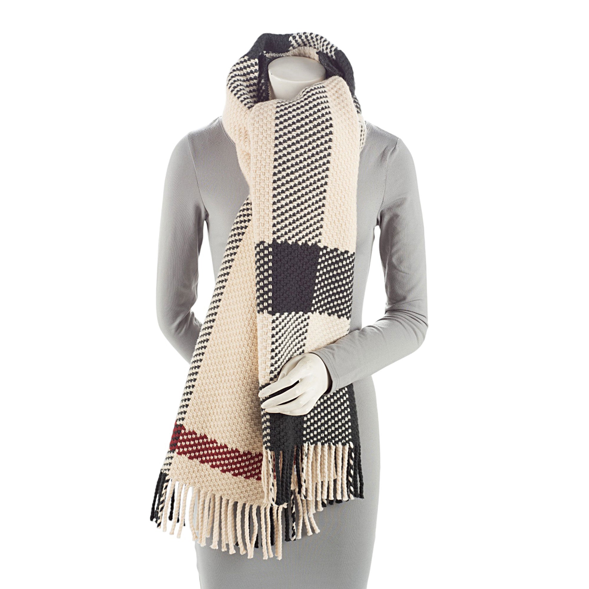Burberry Wool Jumbo Check Oversize Scarf (SHF-iP9gnU)
