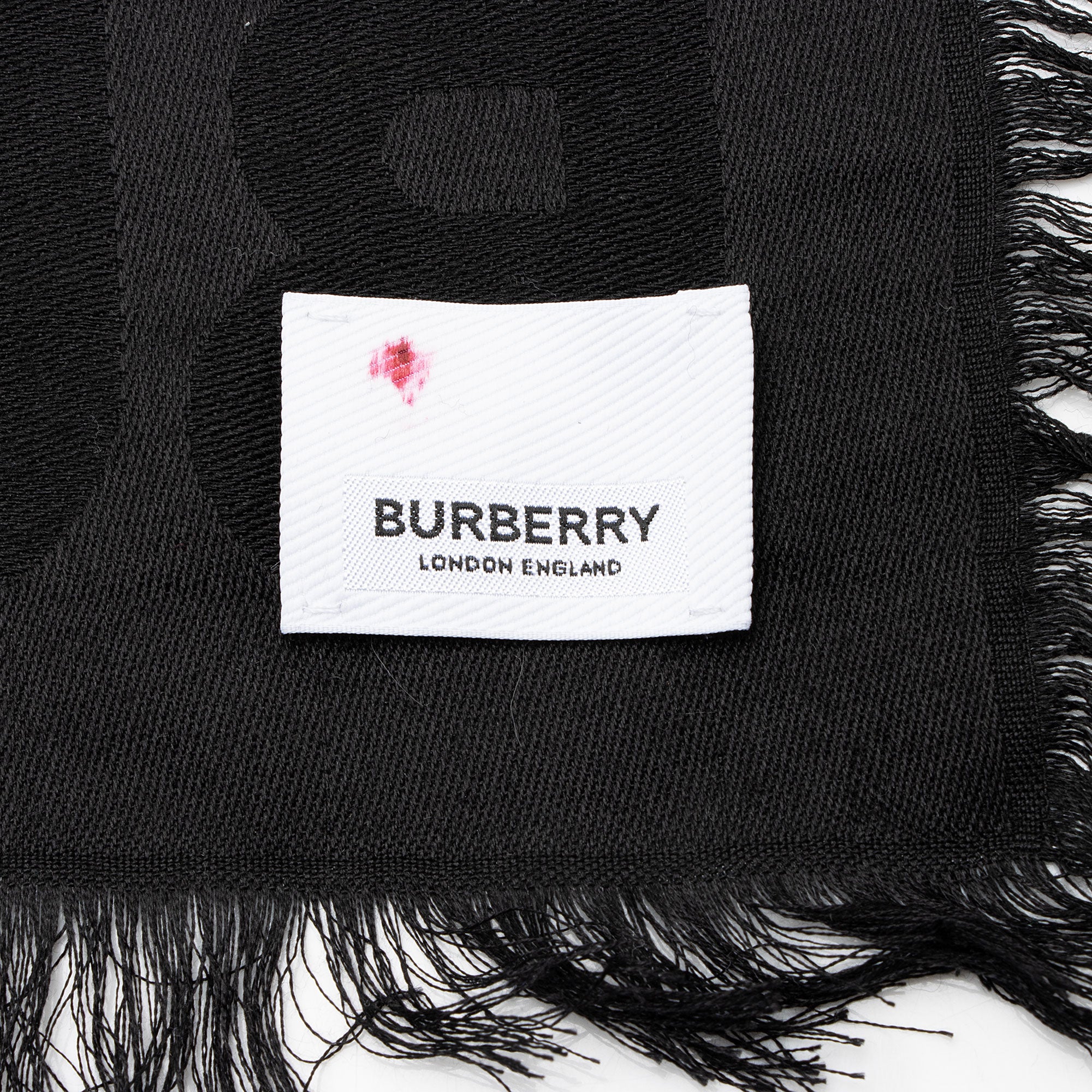 Burberry Wool Silk Jacquard TB 140cm Shawl