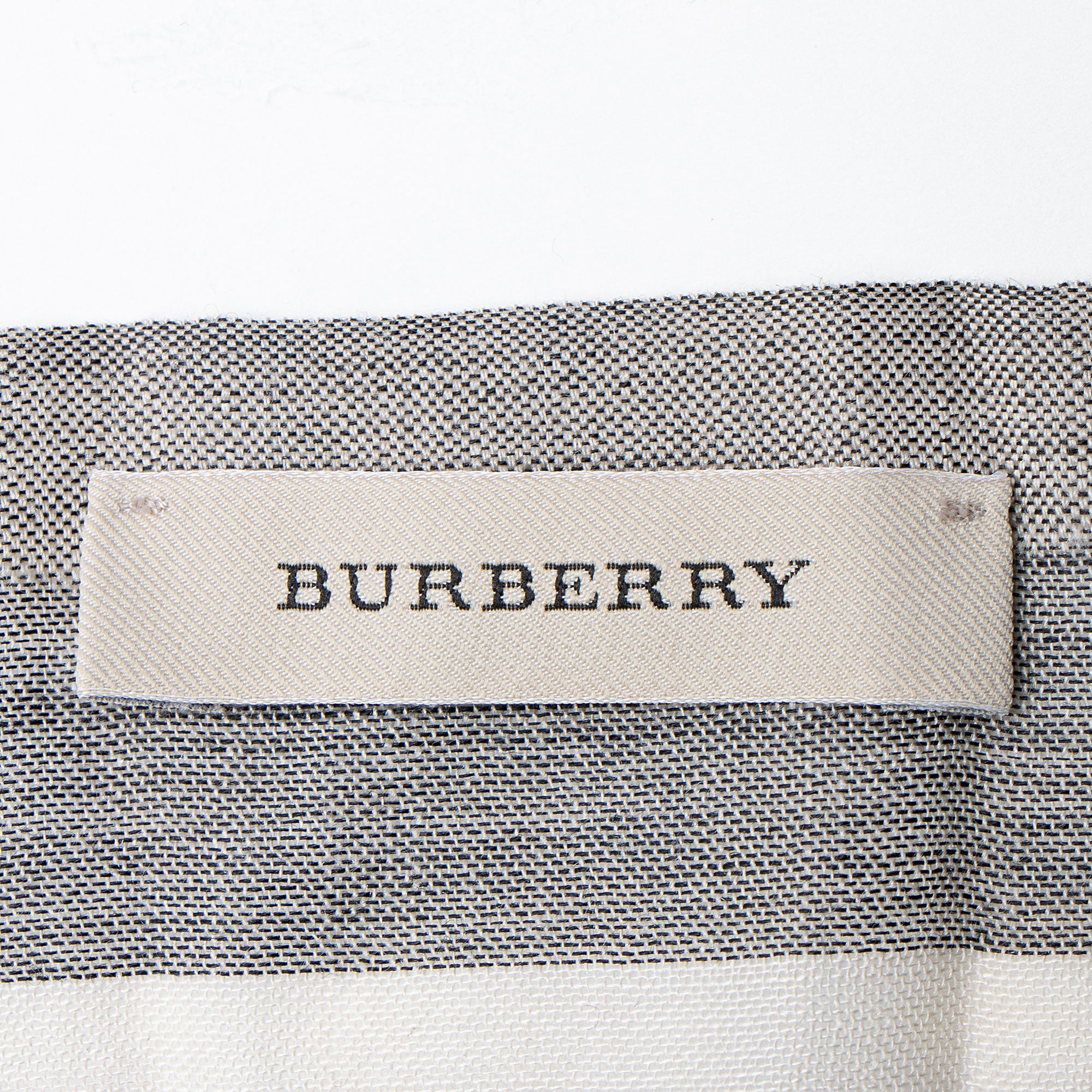 Burberry Wool Silk Lightweight Ombre Giant Check Scarf (SHF-vMW2eu)
