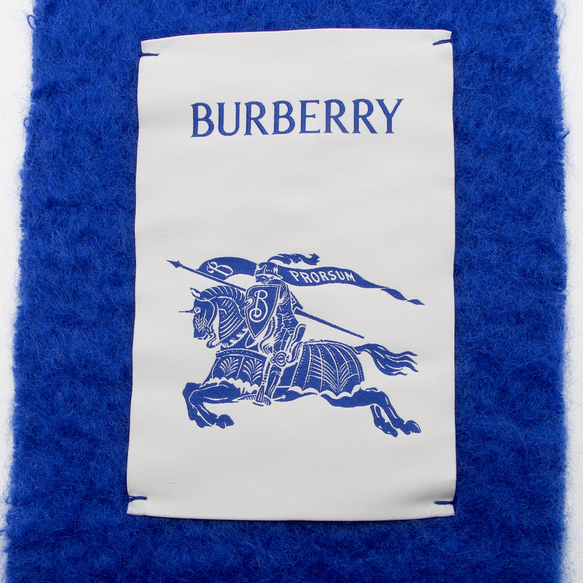 Burberry Wool Skinny Fringe Scarf