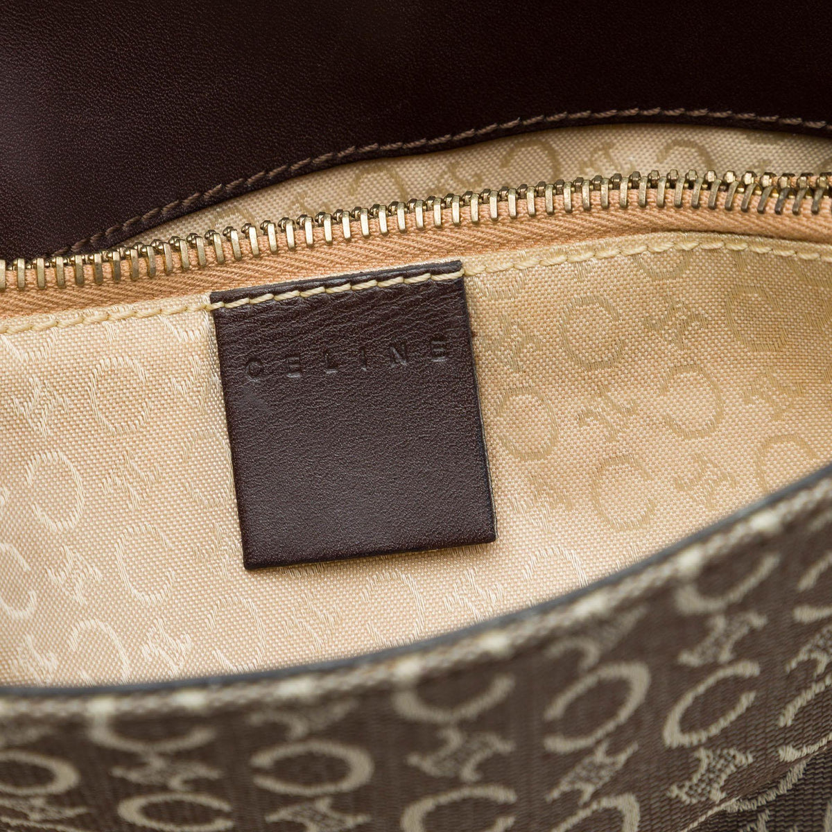 Celine C Macadam Canvas Bucket Bag