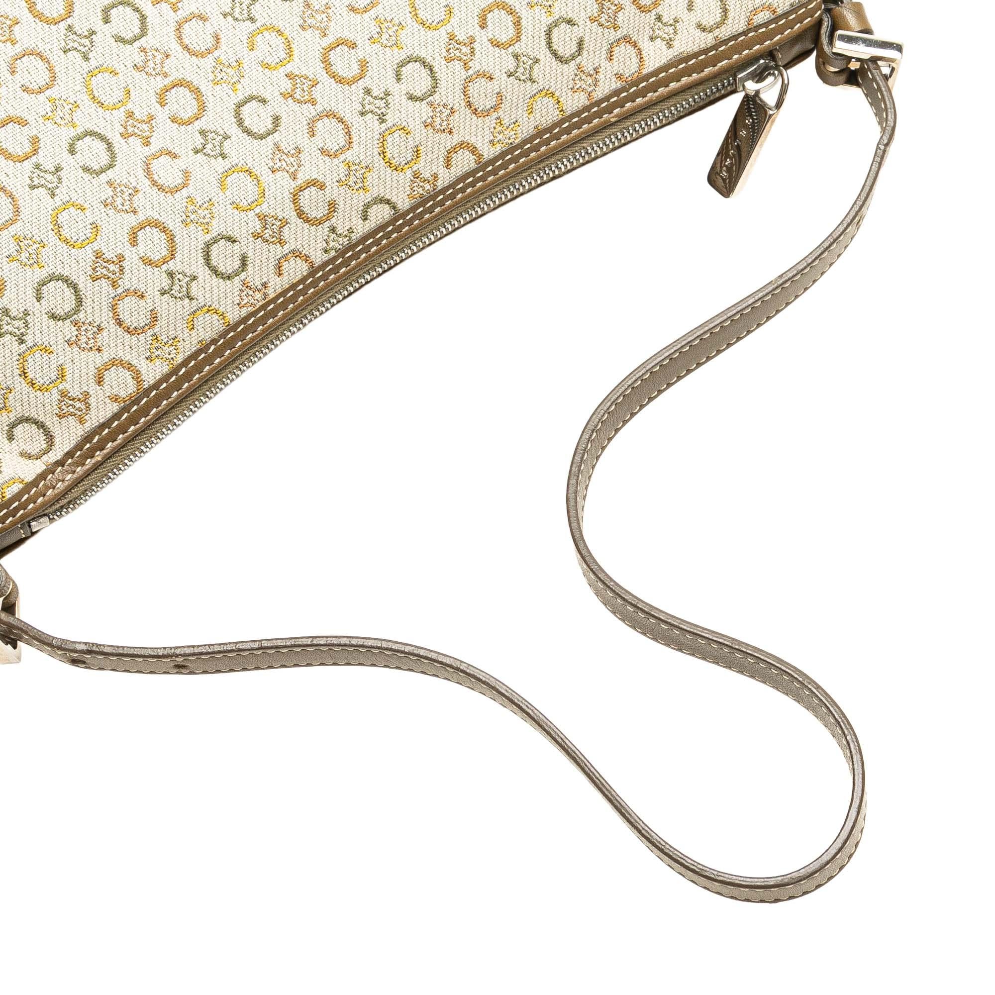 Celine C Macadam Canvas Shoulder Bag