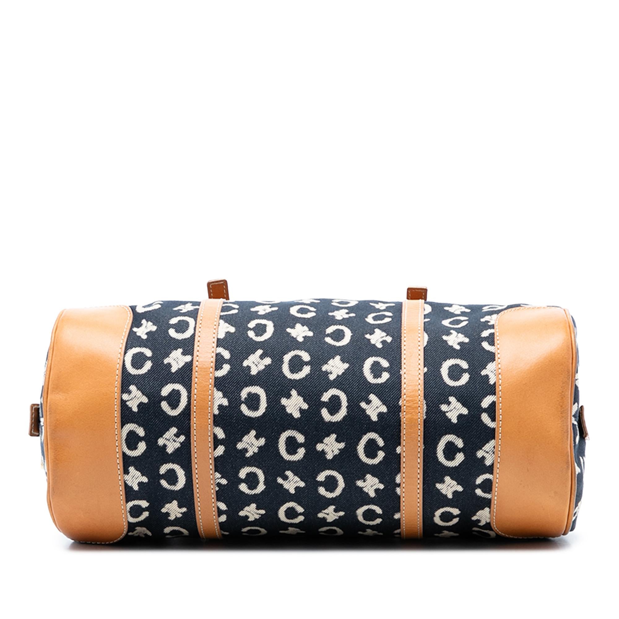 Celine C Macadam Denim Shoulder Bag