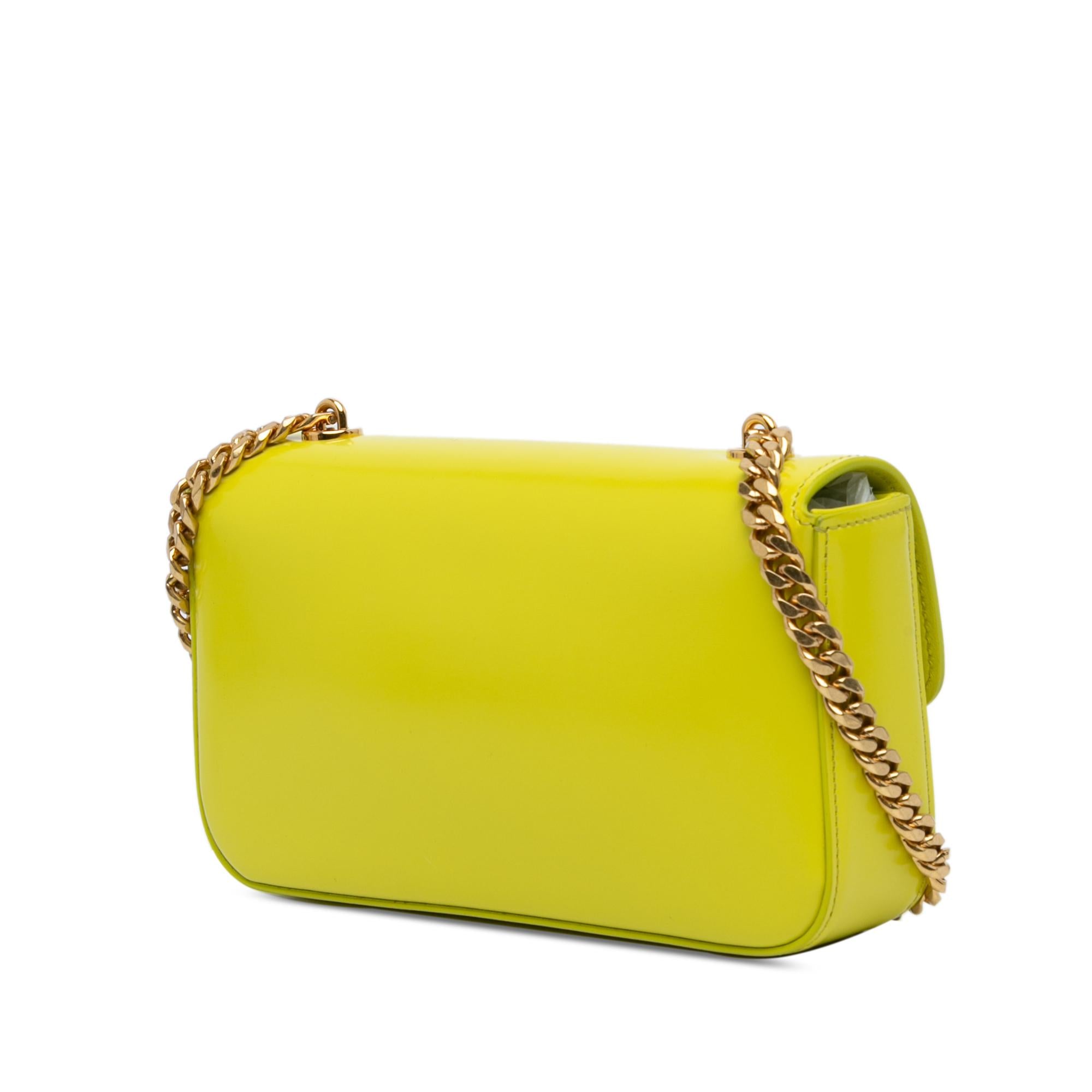 Celine Calfskin Cuir Triomphe Chain Shoulder Bag