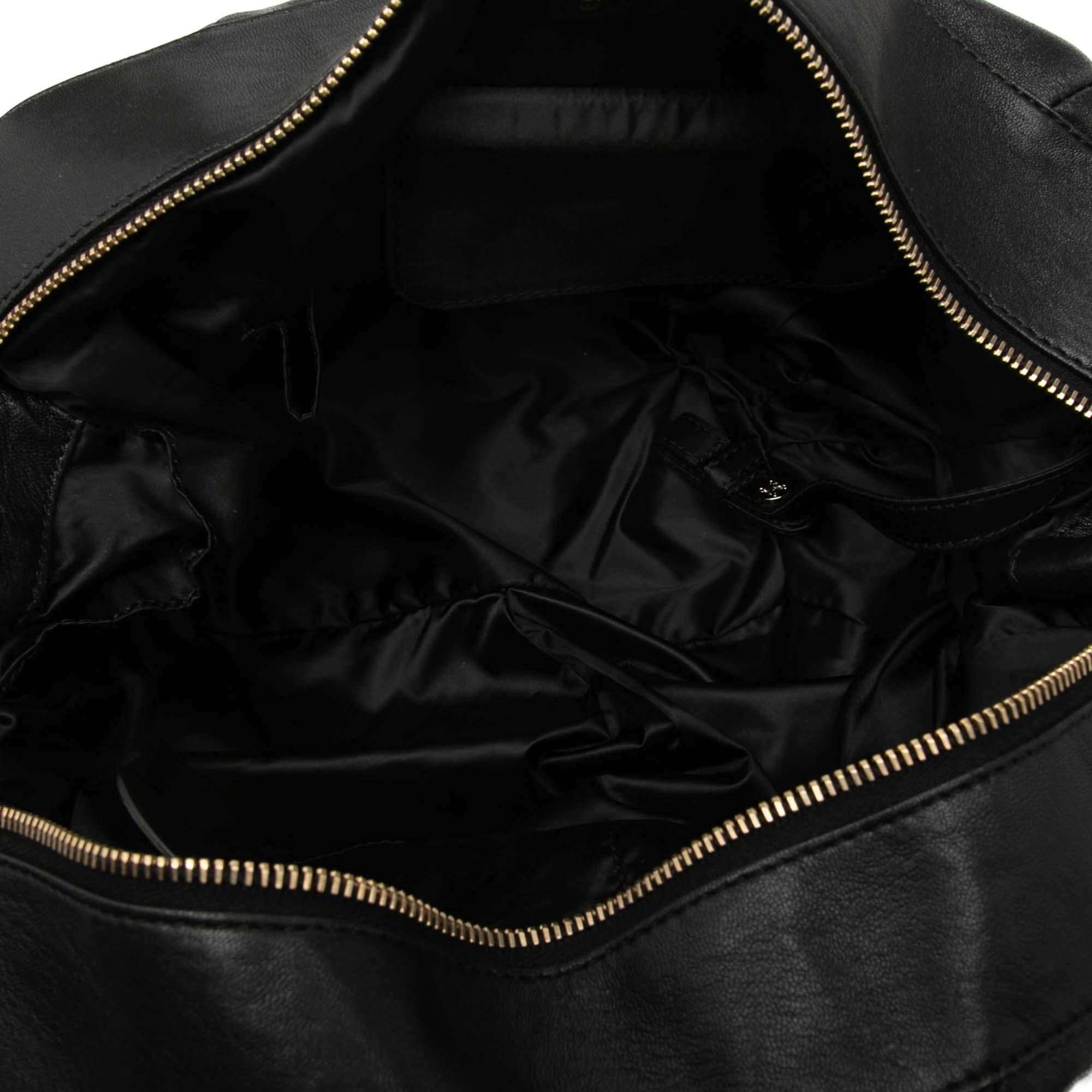 Celine Calfskin Pleated Bittersweet Hobo