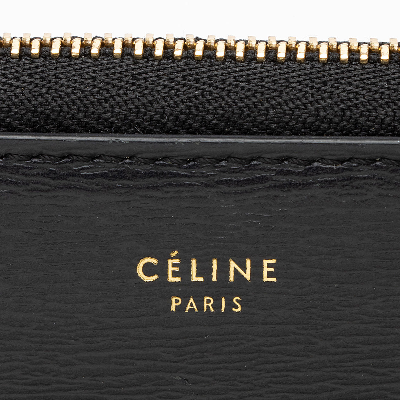 Celine Calfskin Zip Wallet
