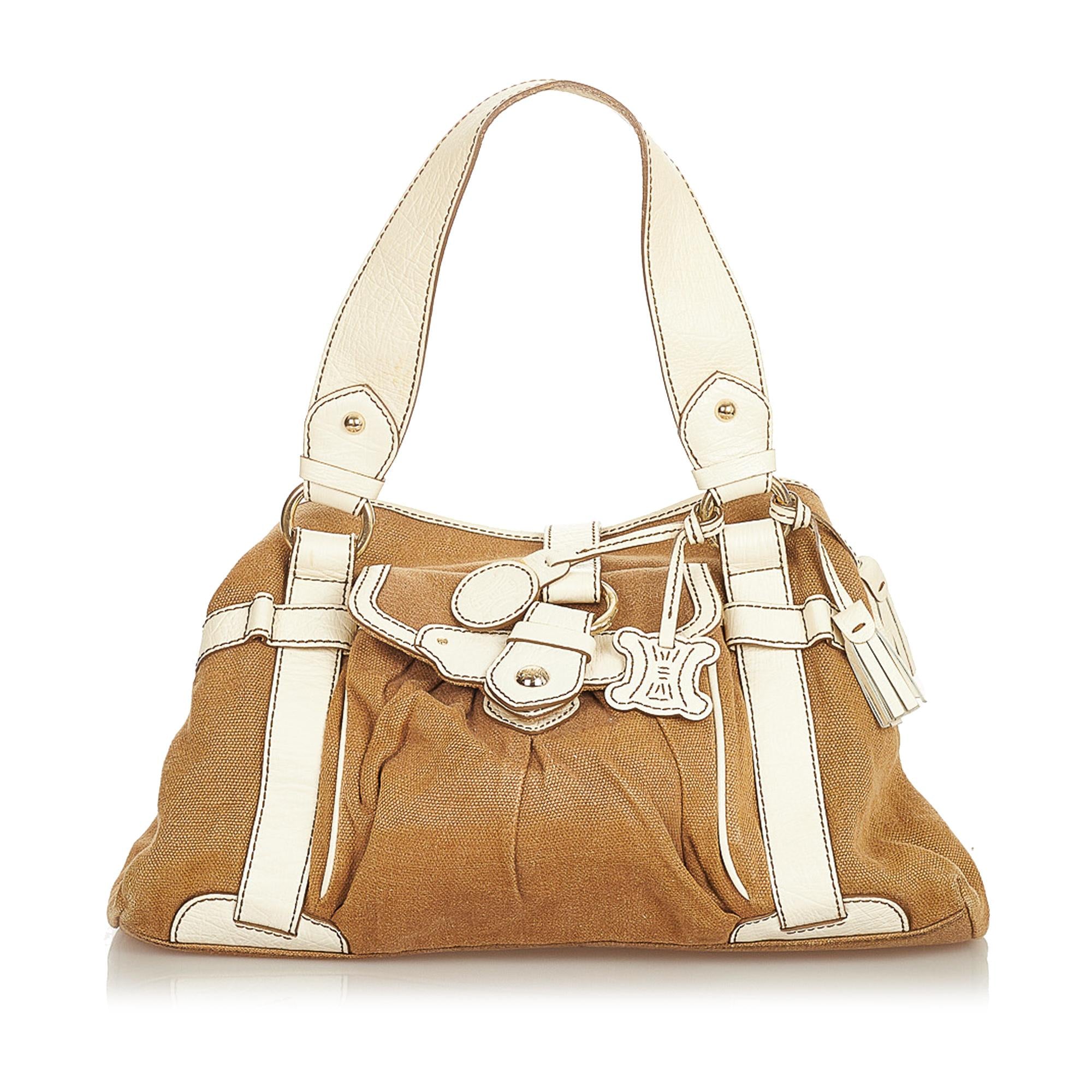 Celine Canvas Handbag (SHG-37785)