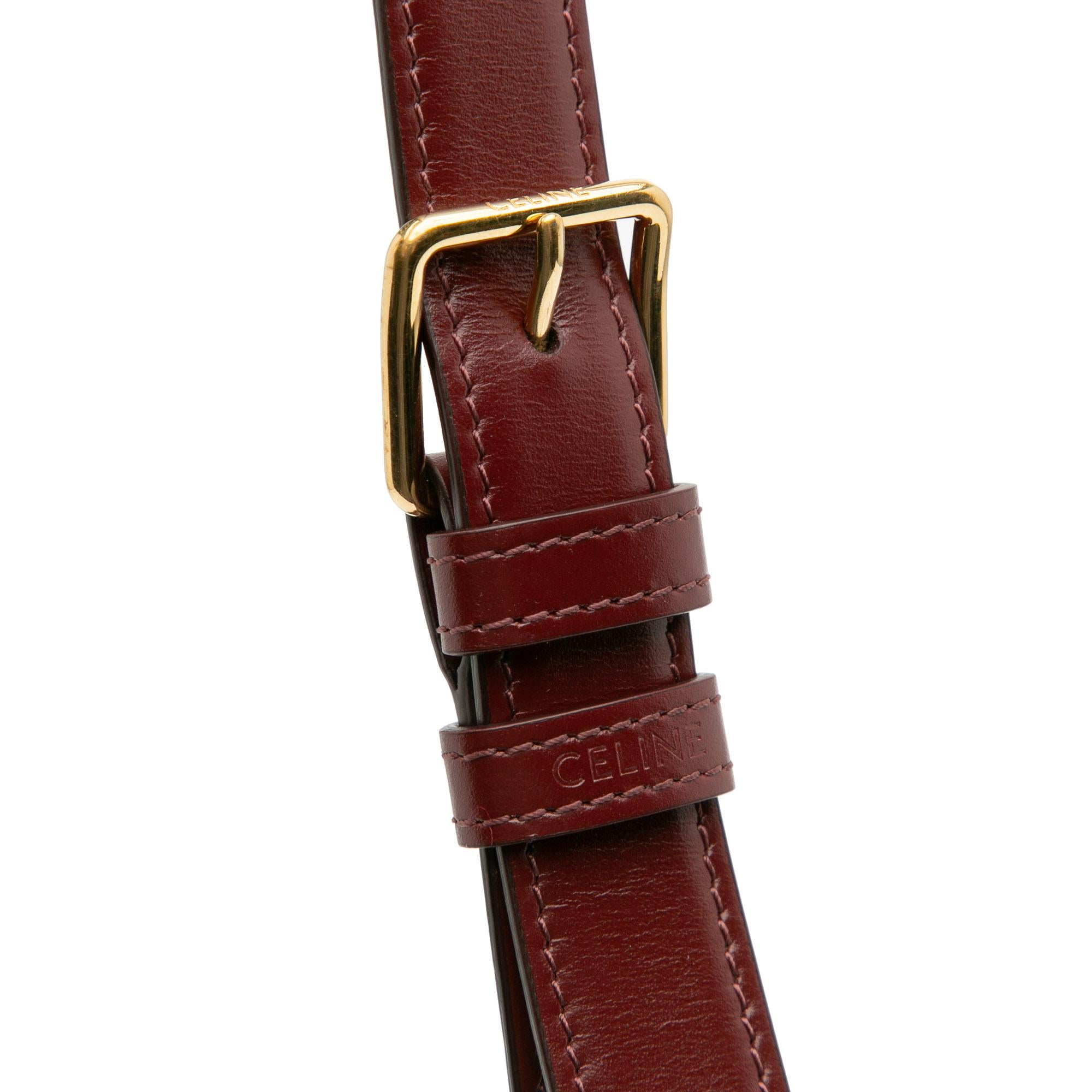 Celine Classique Shiny Calfskin Triomphe Crossbody
