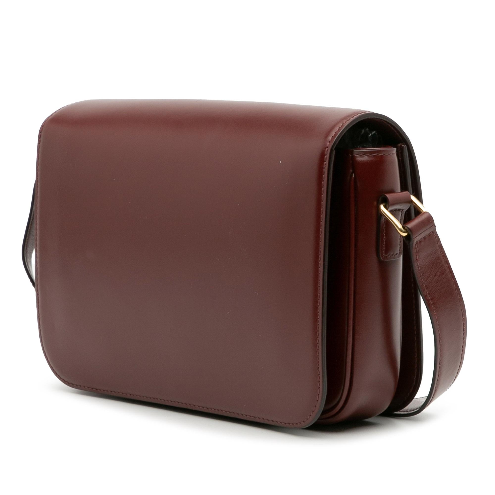 Celine Classique Shiny Calfskin Triomphe Crossbody