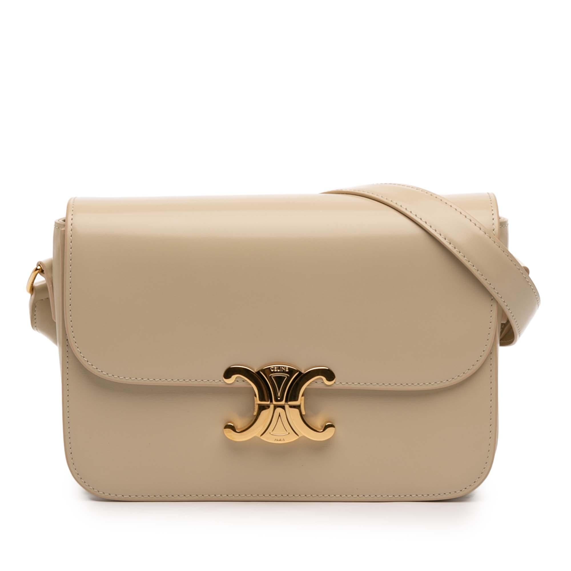 Celine Classique Shiny Calfskin Triomphe Crossbody