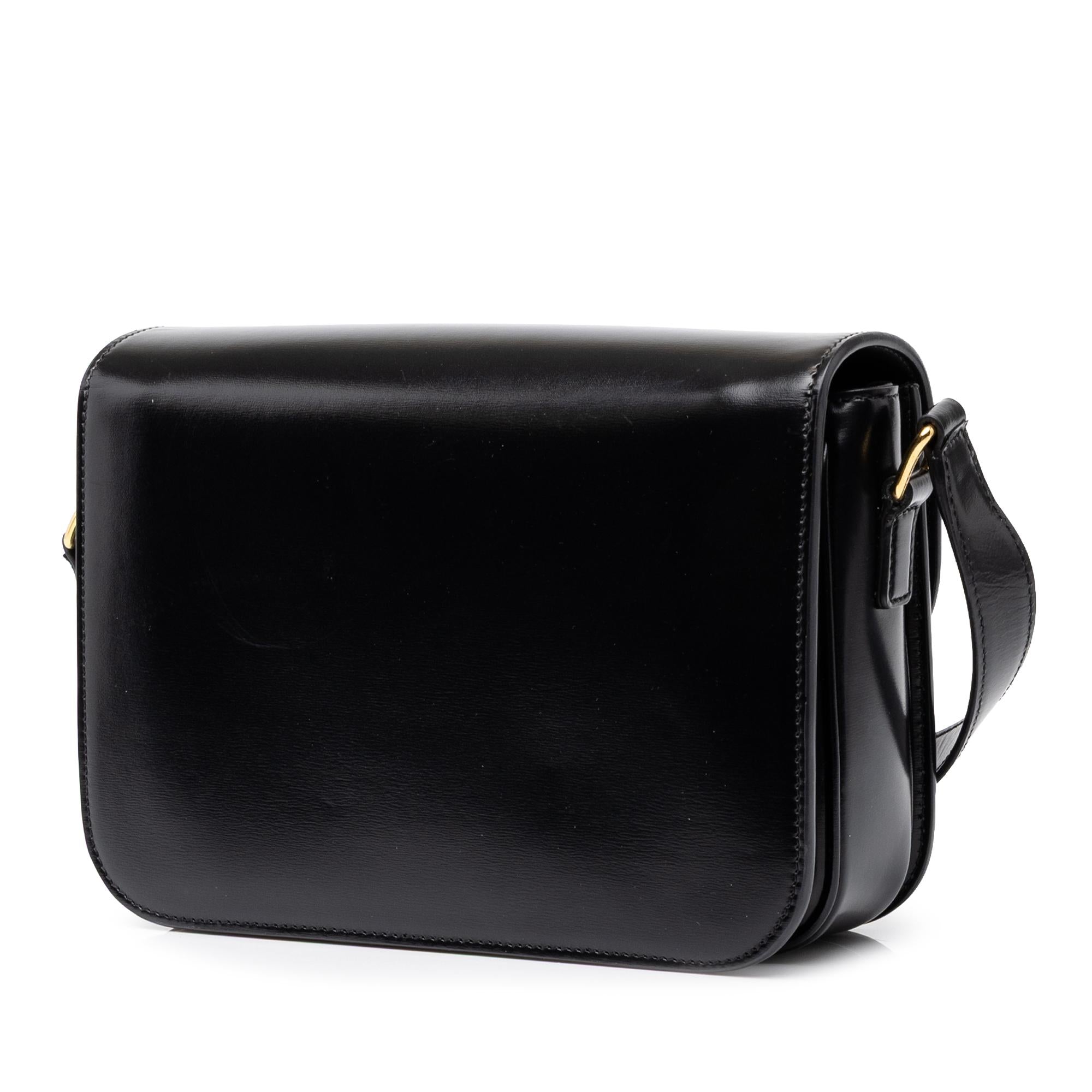 Celine Classique Shiny Calfskin Triomphe Crossbody