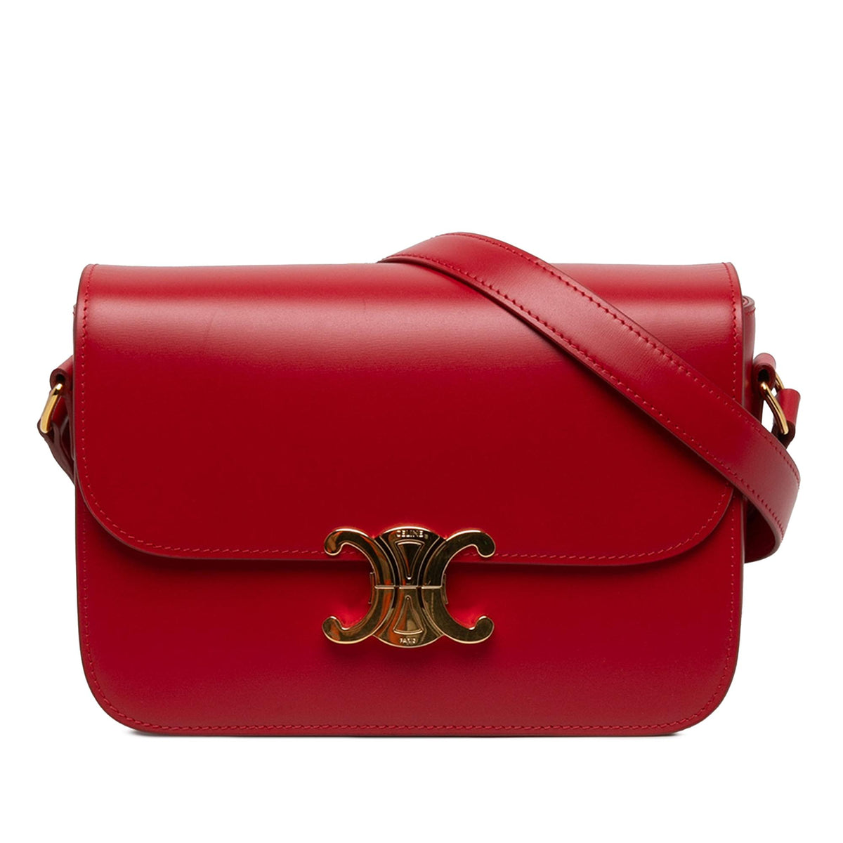 Celine Classique Shiny Calfskin Triomphe Crossbody