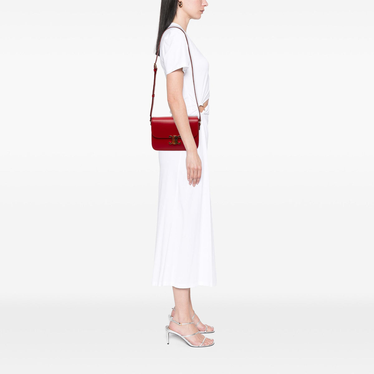 Celine Classique Shiny Calfskin Triomphe Crossbody