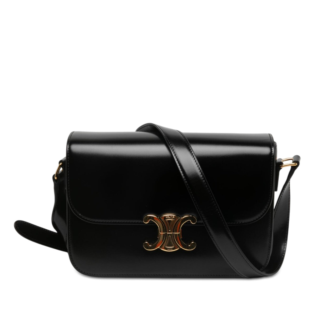 Celine Classique Shiny Calfskin Triomphe Crossbody